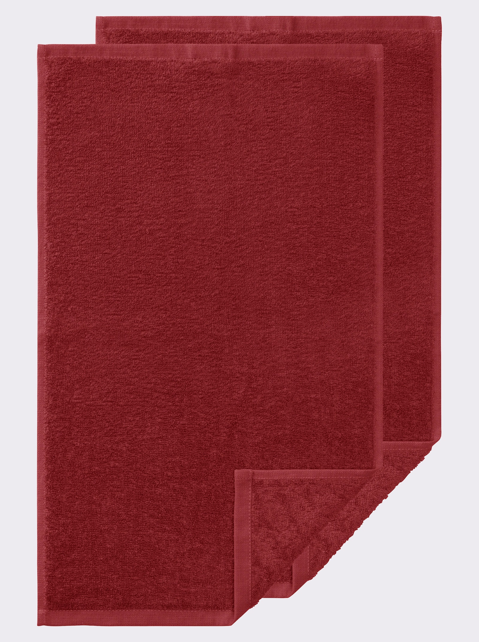 wäschepur Handtuch - dunkelrot