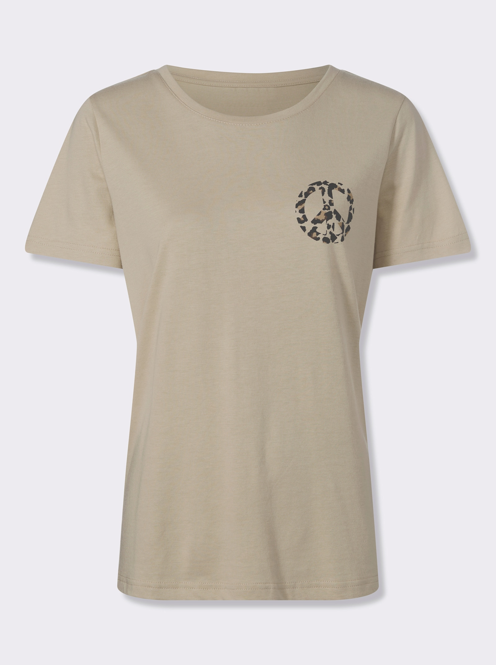 heine Shirt mit Leo-Dessin - sand