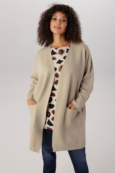 Aniston PLUS Longstrickjacke - beige