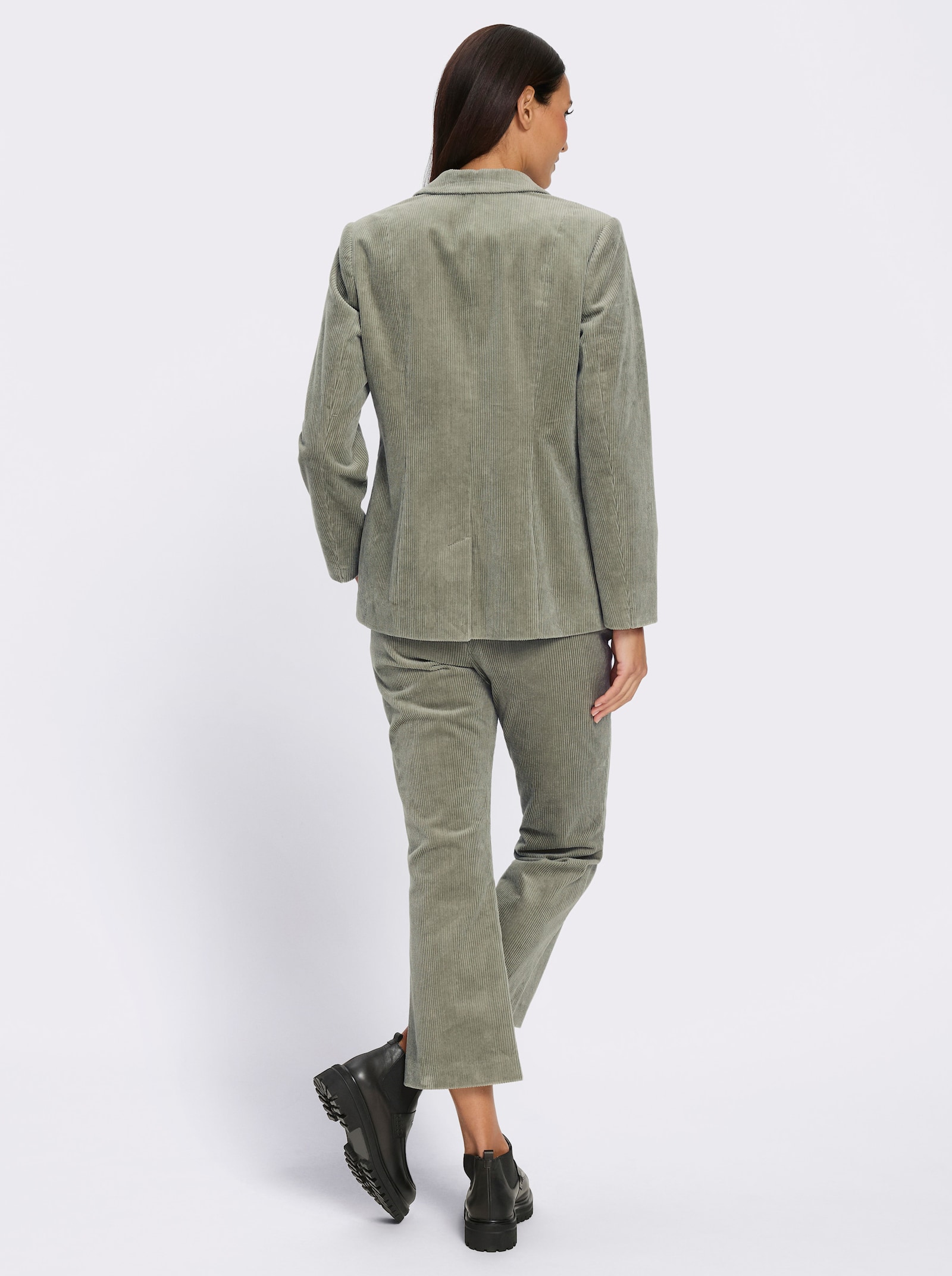 heine Anzug aus Cord - khaki