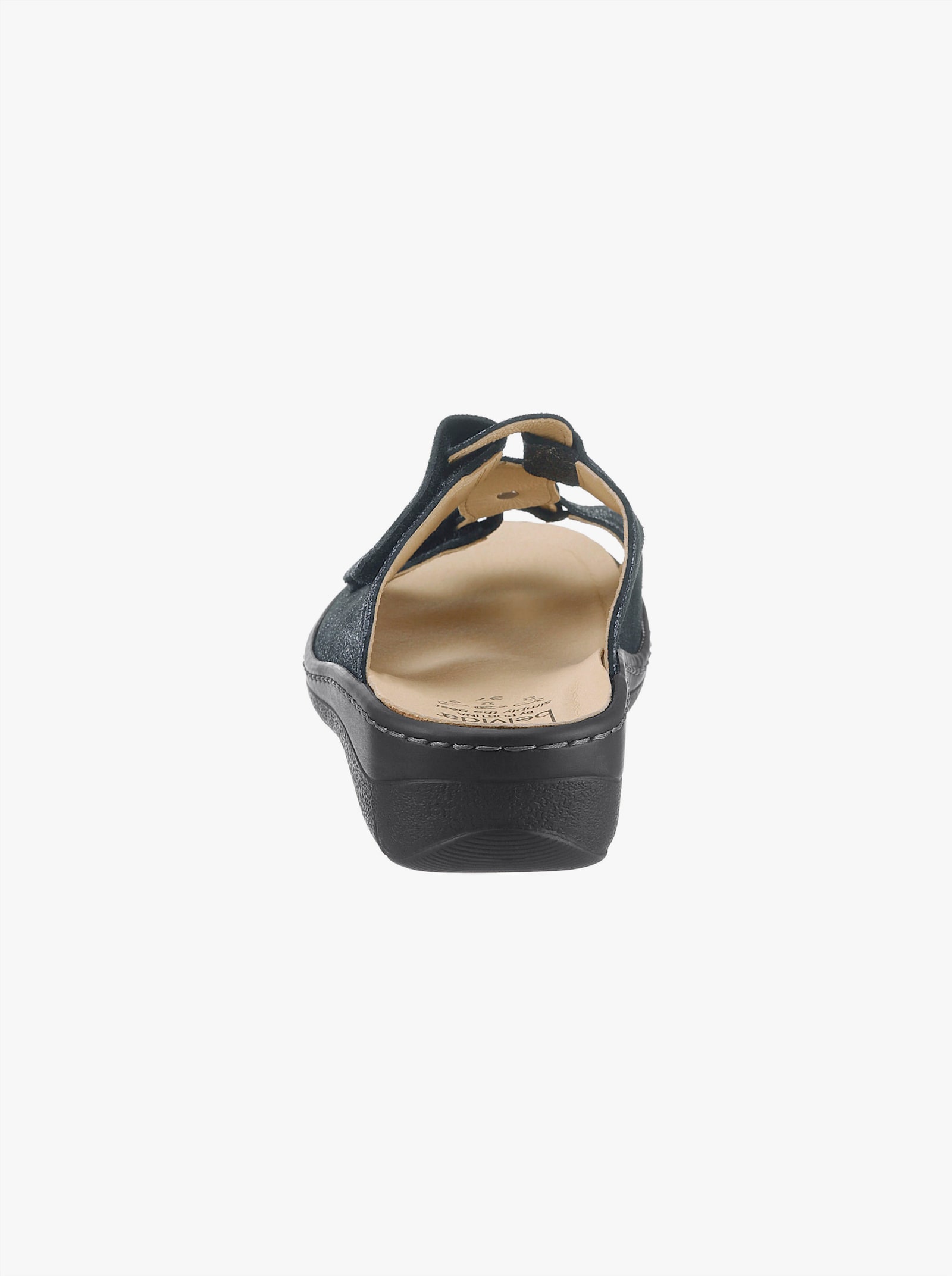 Belvida Pantolette - blau-bedruckt