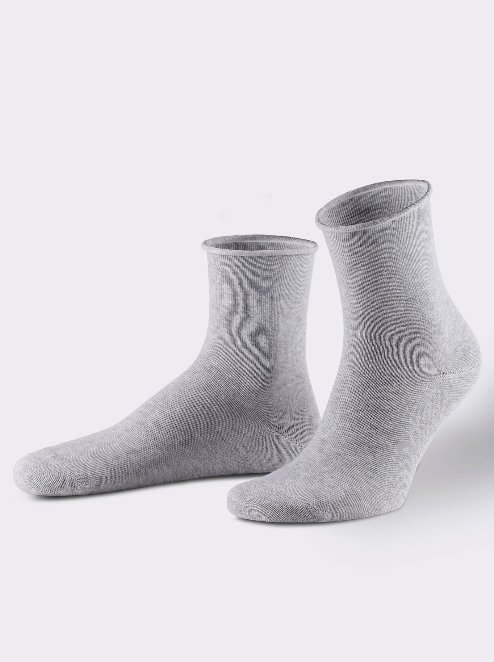wäschepur Damen-Socken - grau-gemustert