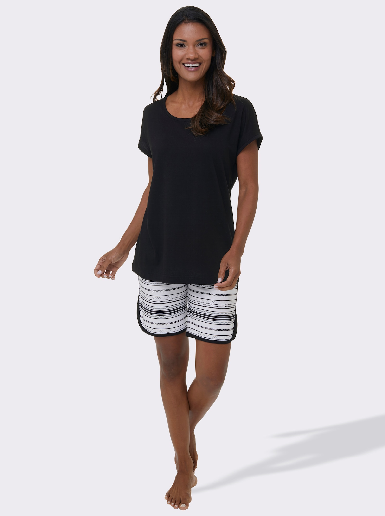 wäschepur Shortys im Doppelpack - schwarz + weiß