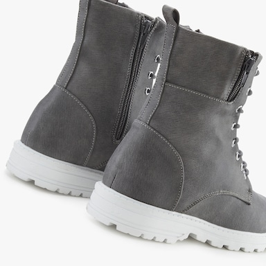 LASCANA Schnürstiefelette - grau