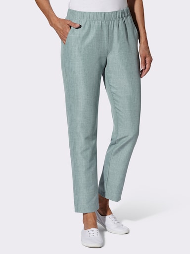 Comfortbroek - jade gemêleerd