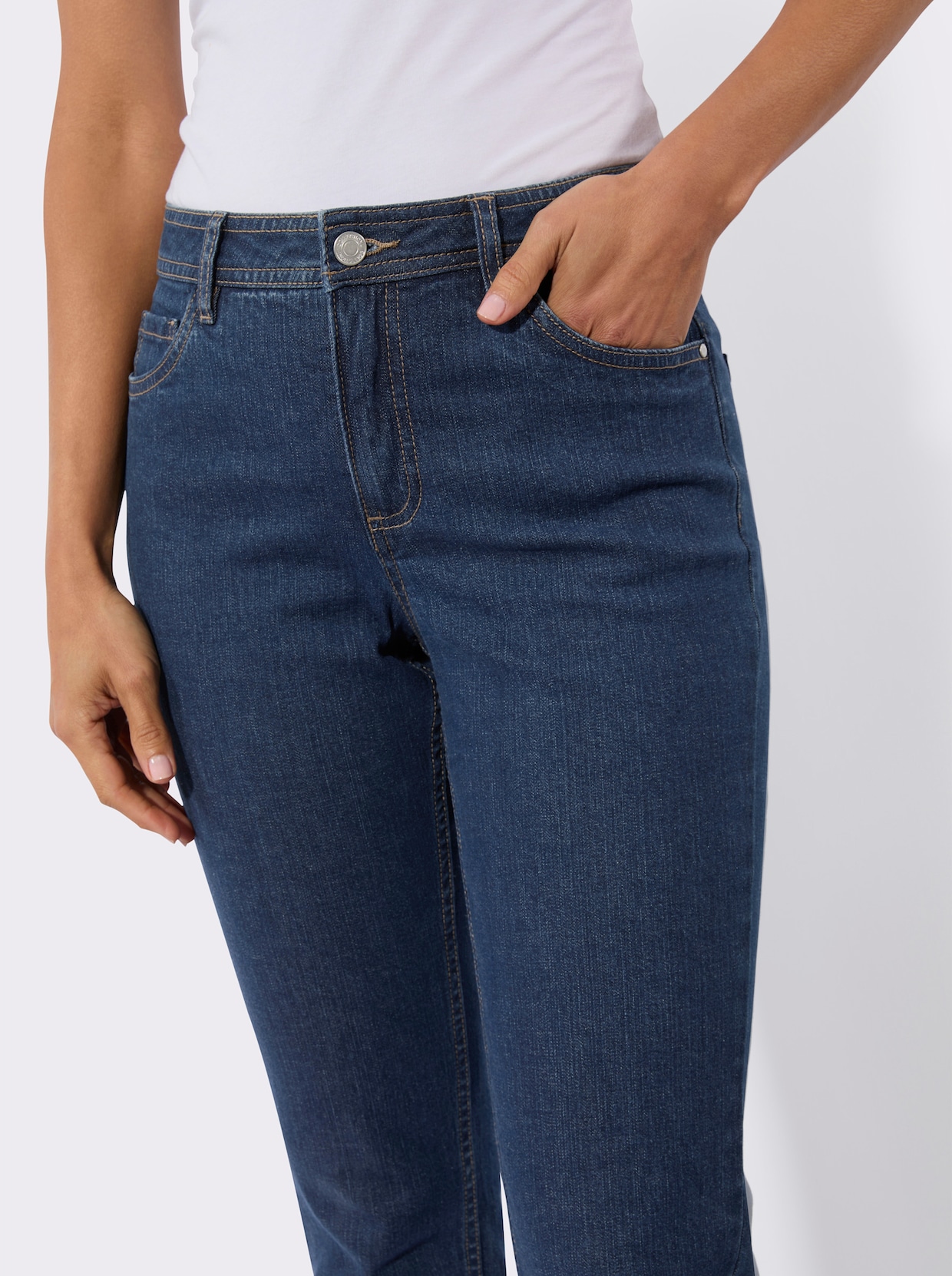 5-Pocket-Jeans - blue-stone-washed