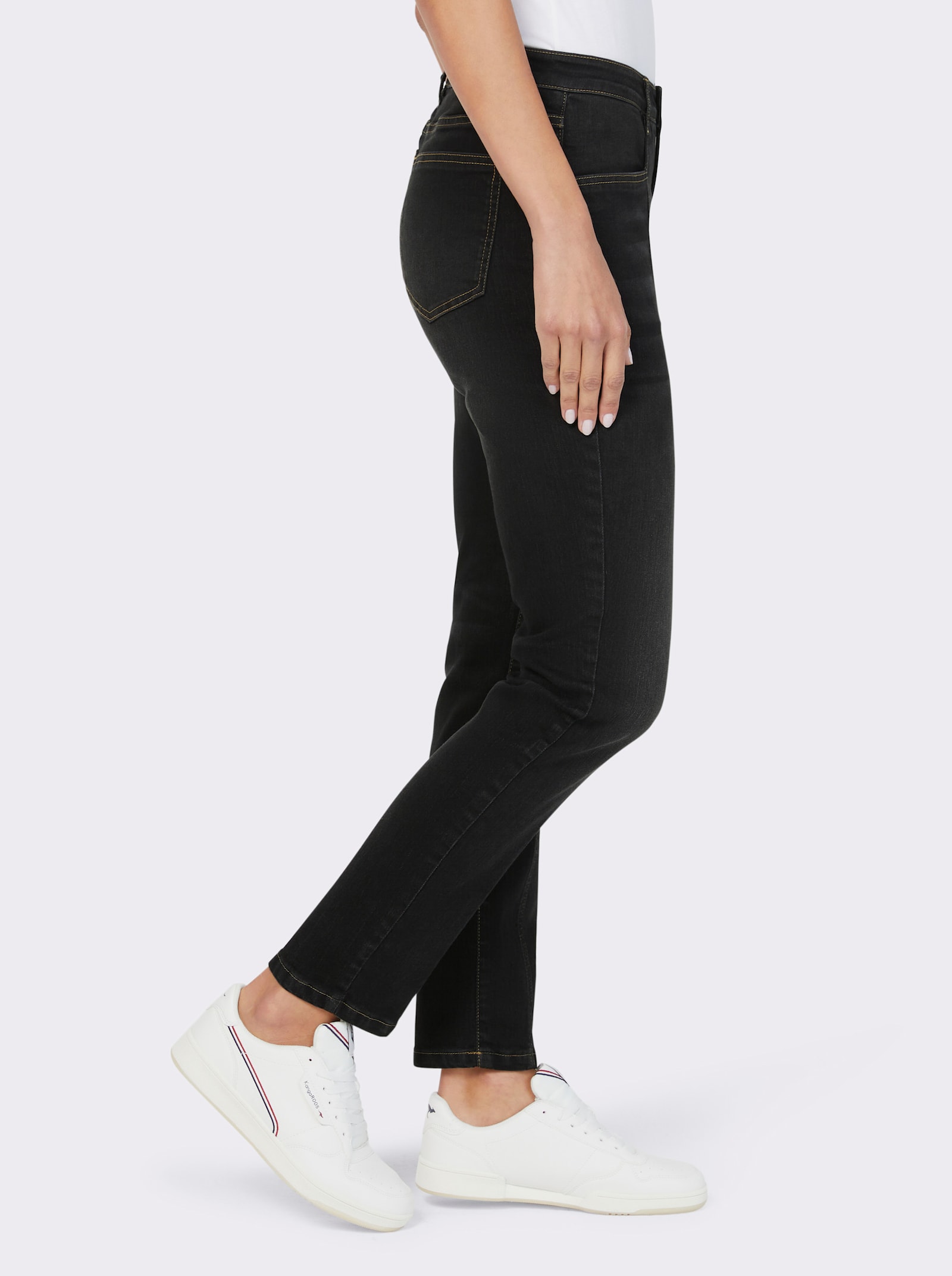 heine Jeans mit Teilnungsnähten - black denim