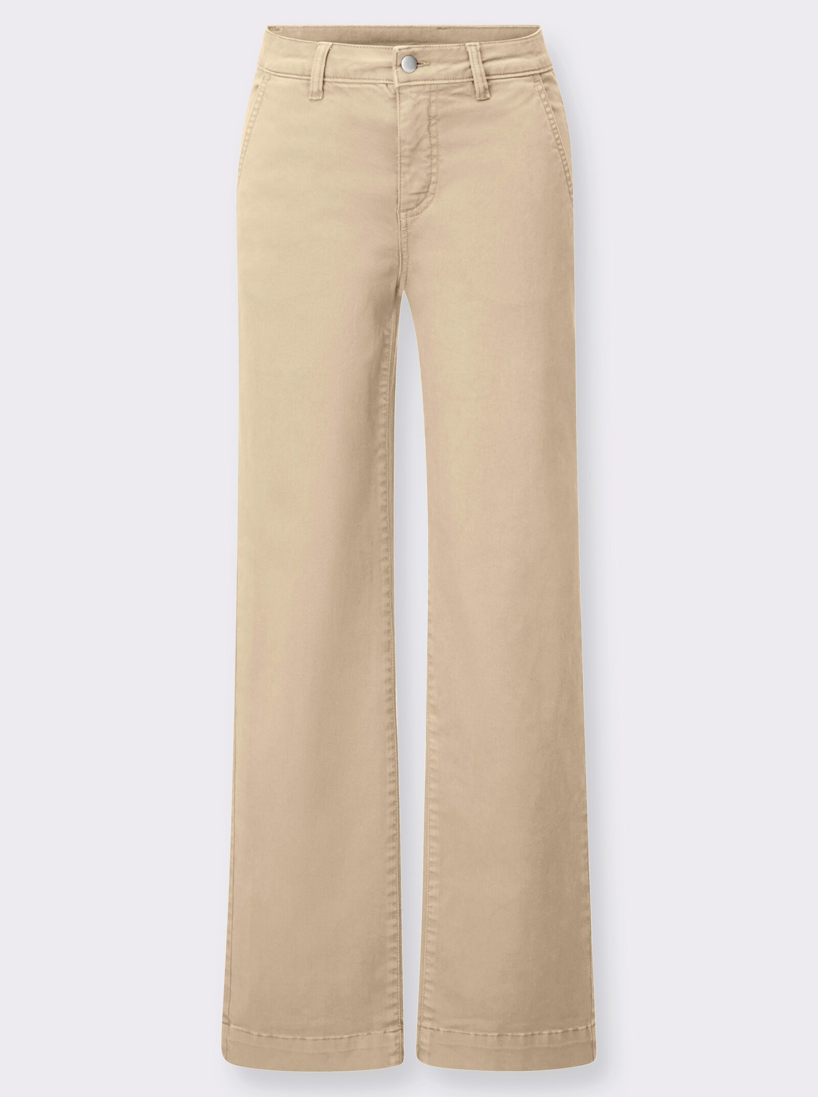 Gerade Jeans in Twill-Qualität - sand
