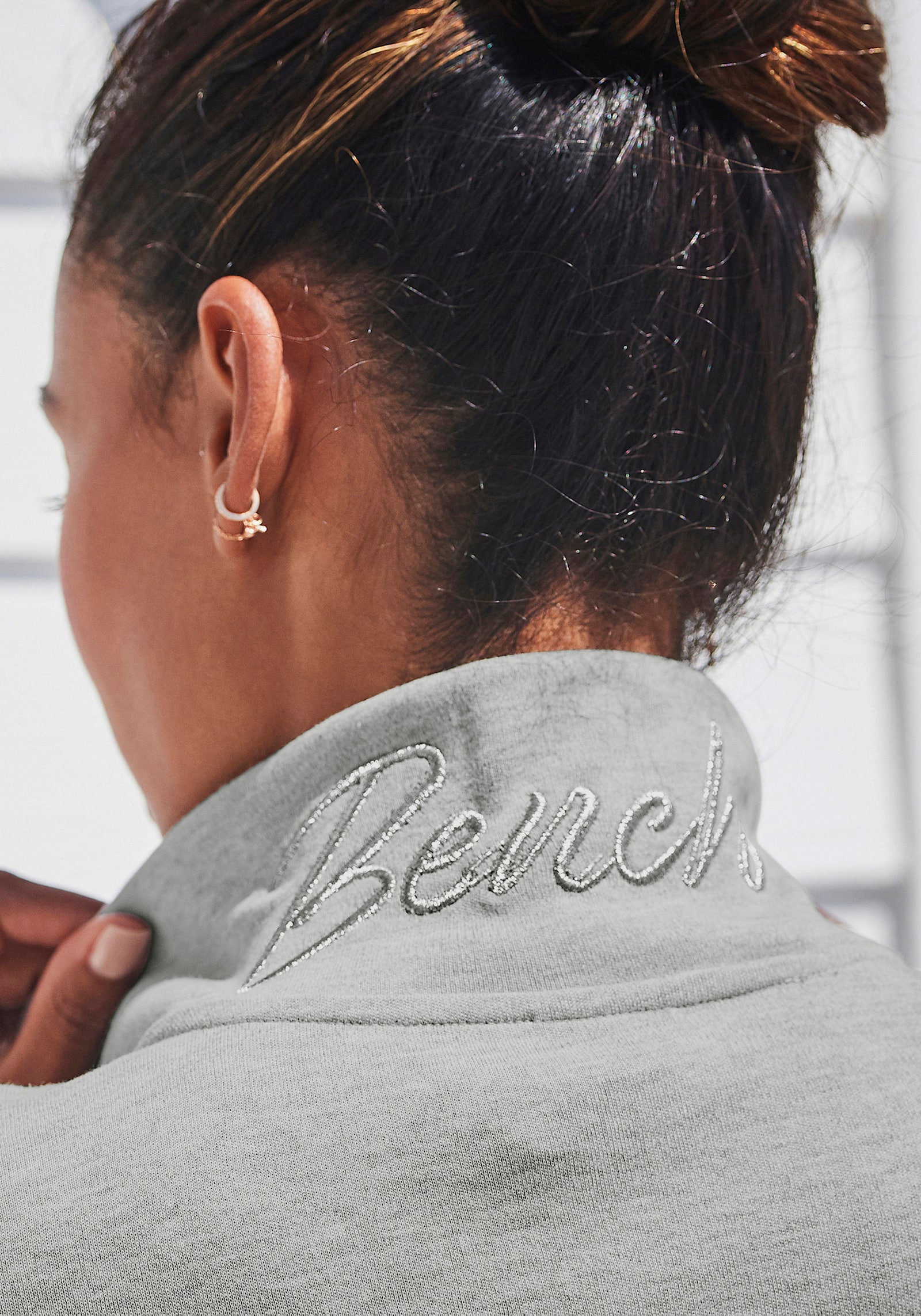 Bench. Loungewear Veste sweat - gris clair chiné