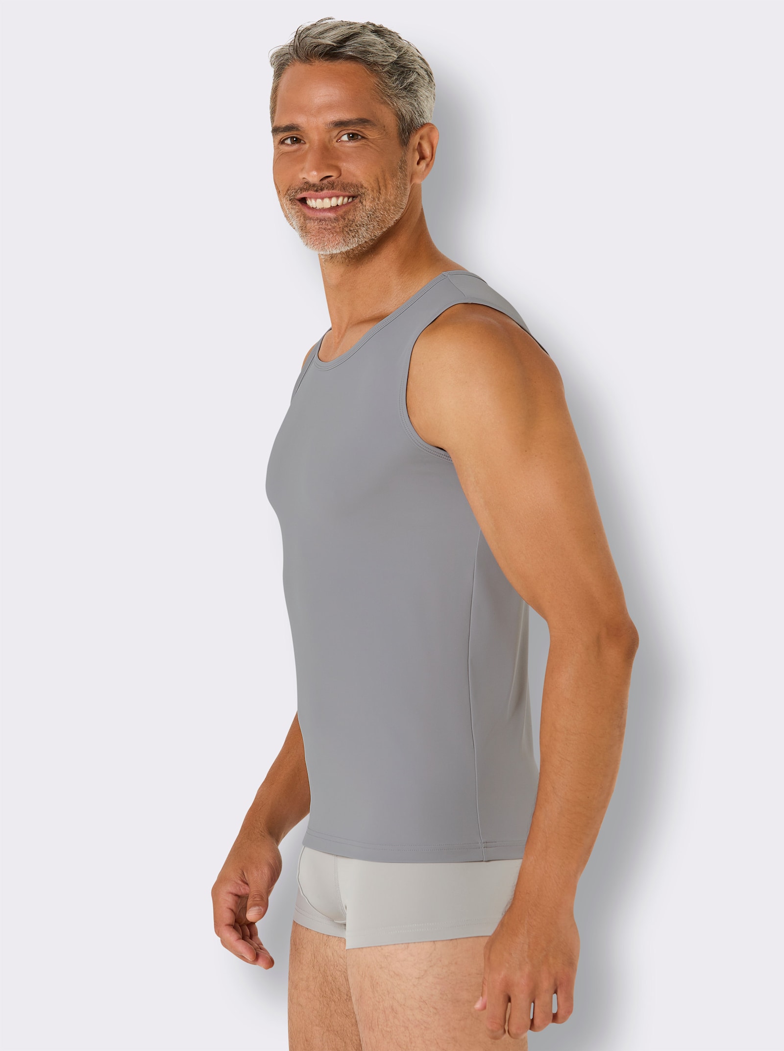 wäschepur men Shirt - steingrau