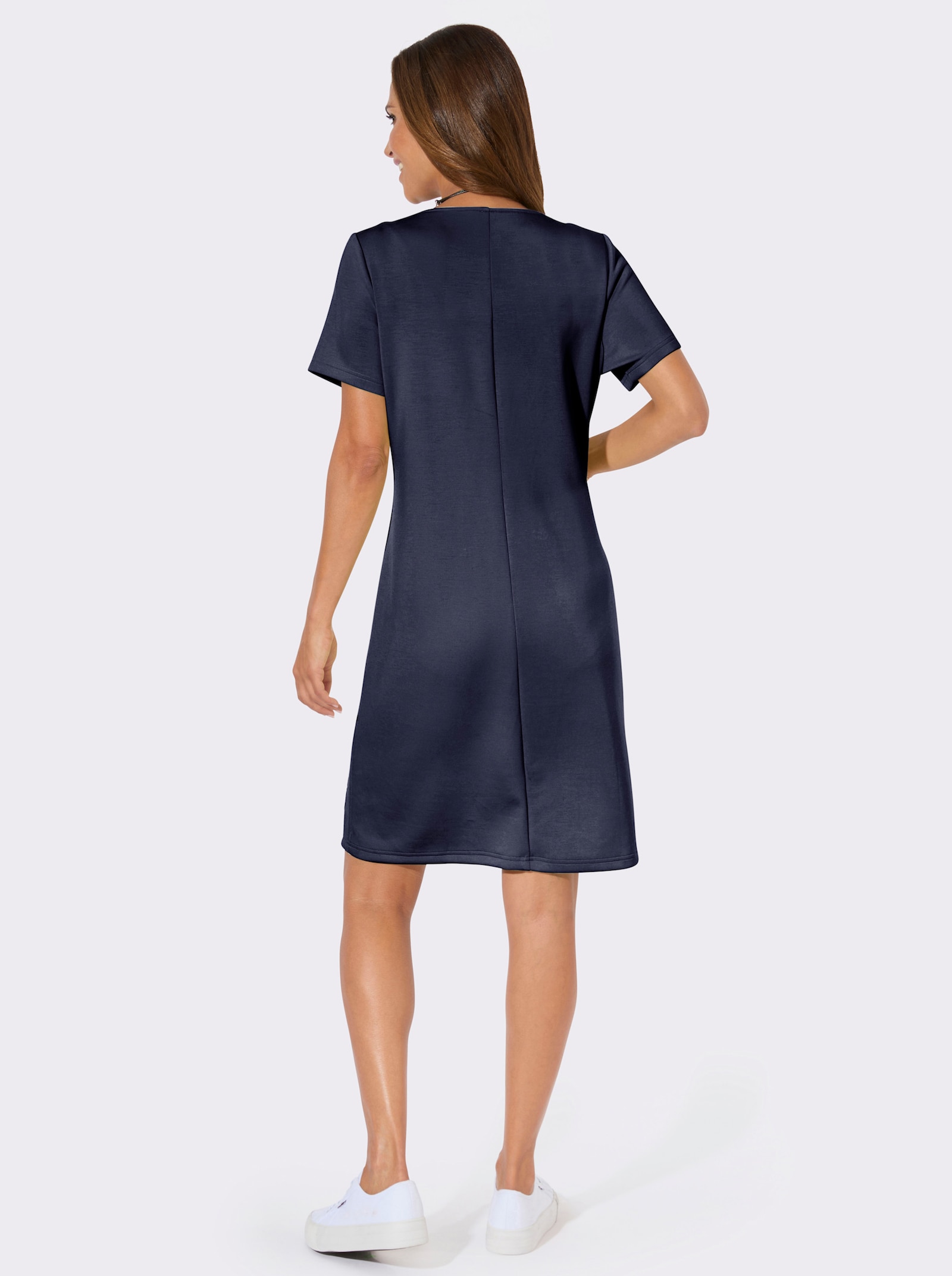 Sweatkleid mit Taschen - marine