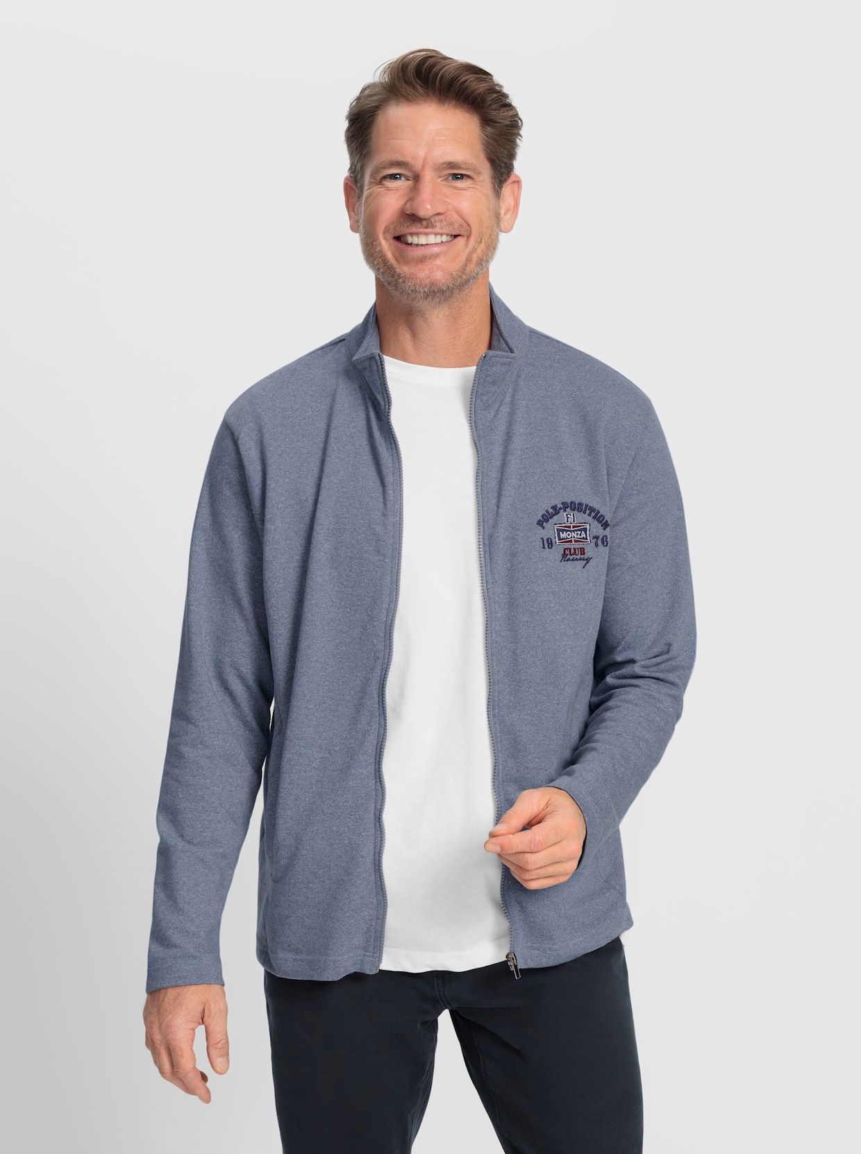 Catamaran Shirtjacke - taubenblau-meliert