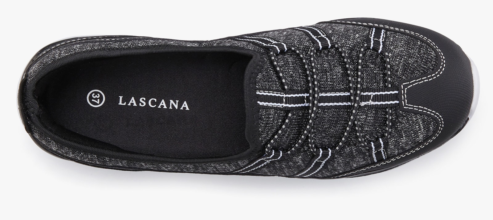 LASCANA Sneaker - schwarz-weiß