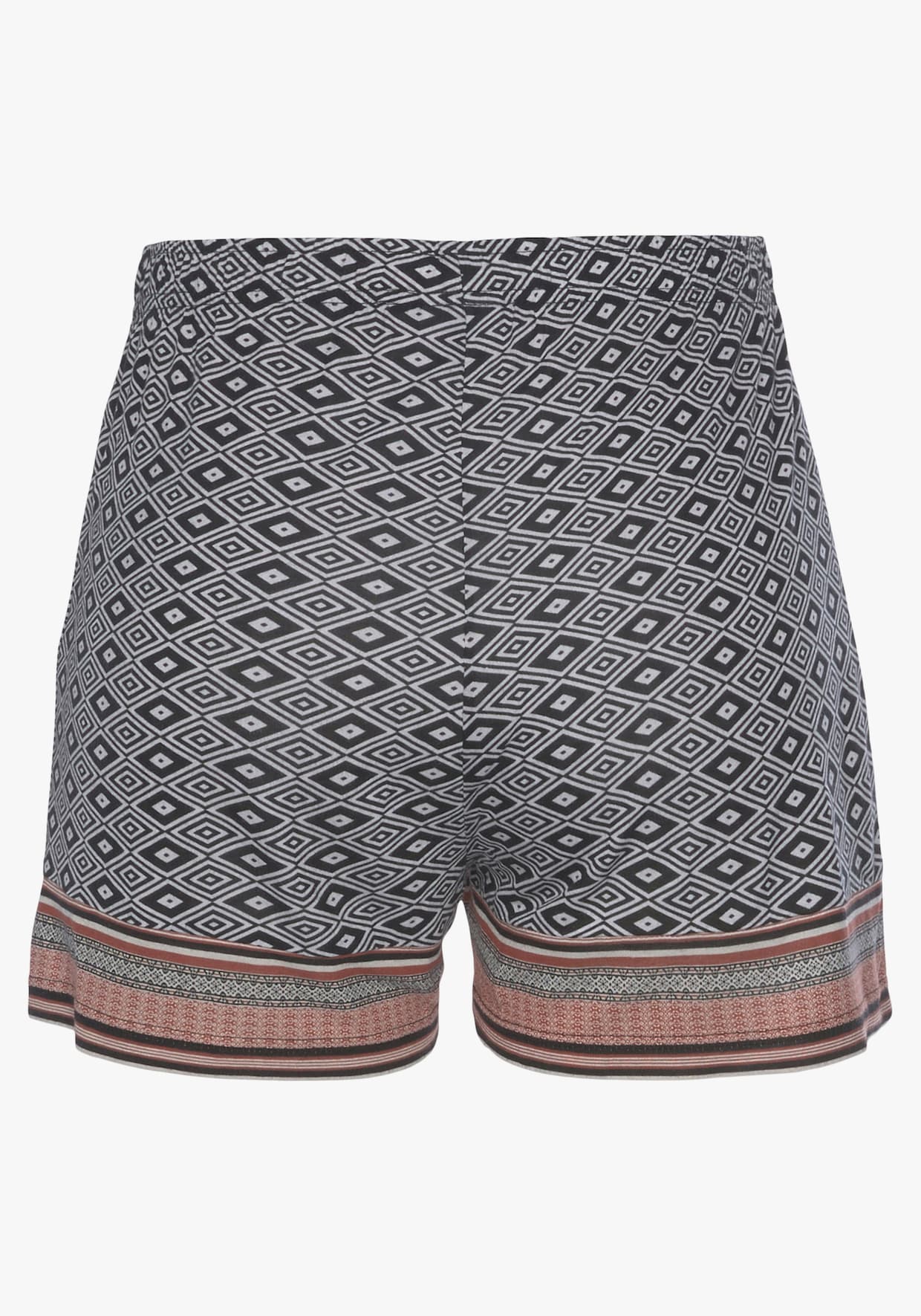 Vivance Dreams Schlafshorts - braun gemustert