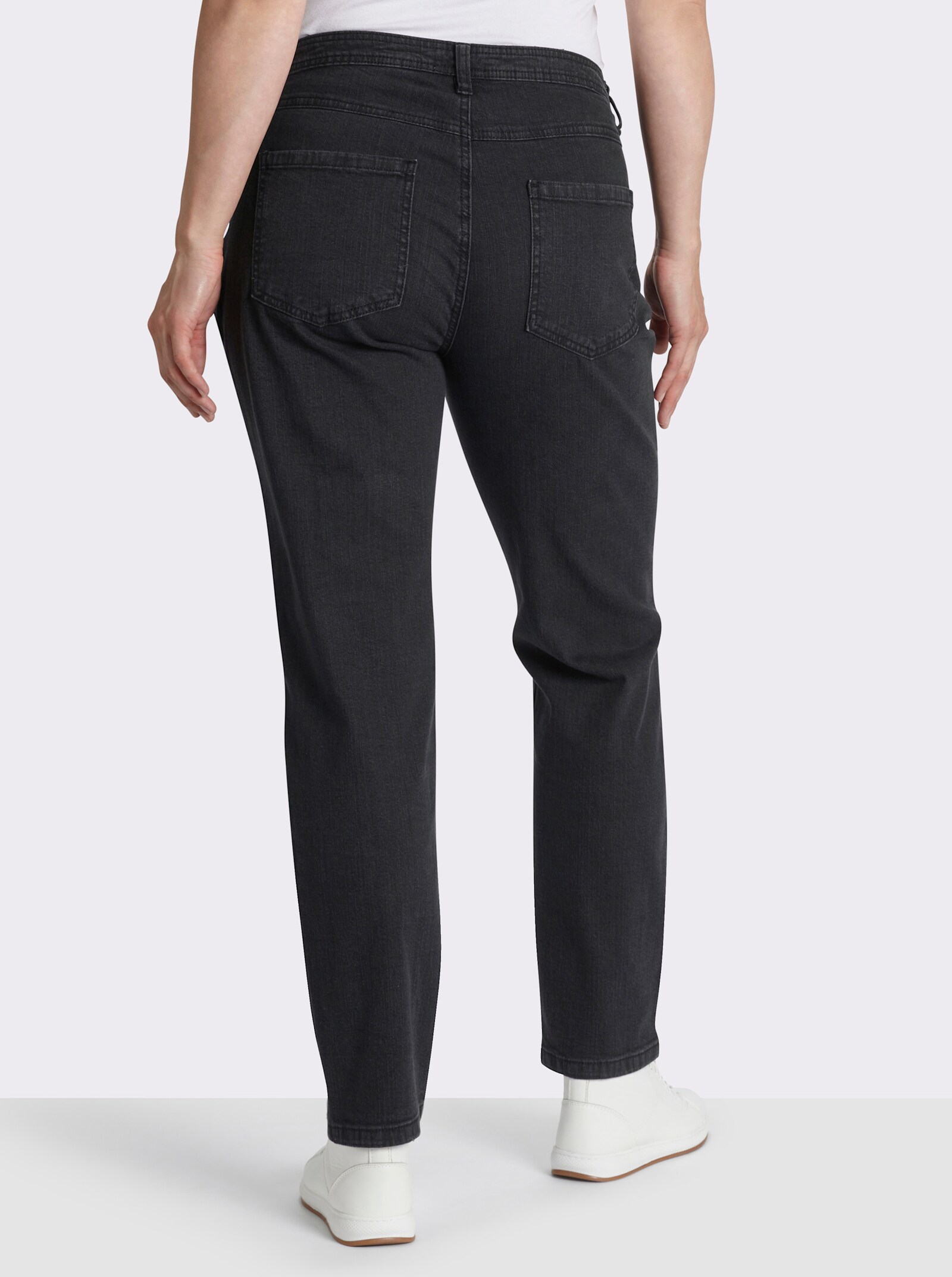 5-Pocket-Jeans mit schmalen Beinen - black-denim