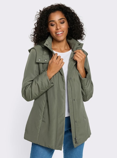 Freizeitjacke mit Kapuze - khaki