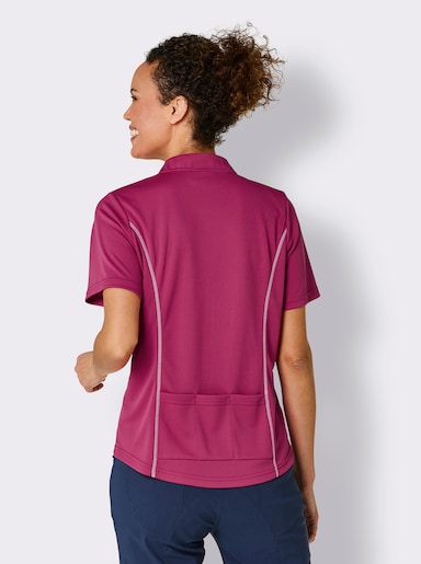 Catamaran Sports Funktionsshirt mit 3-teiliger Rückentasche - fuchsia