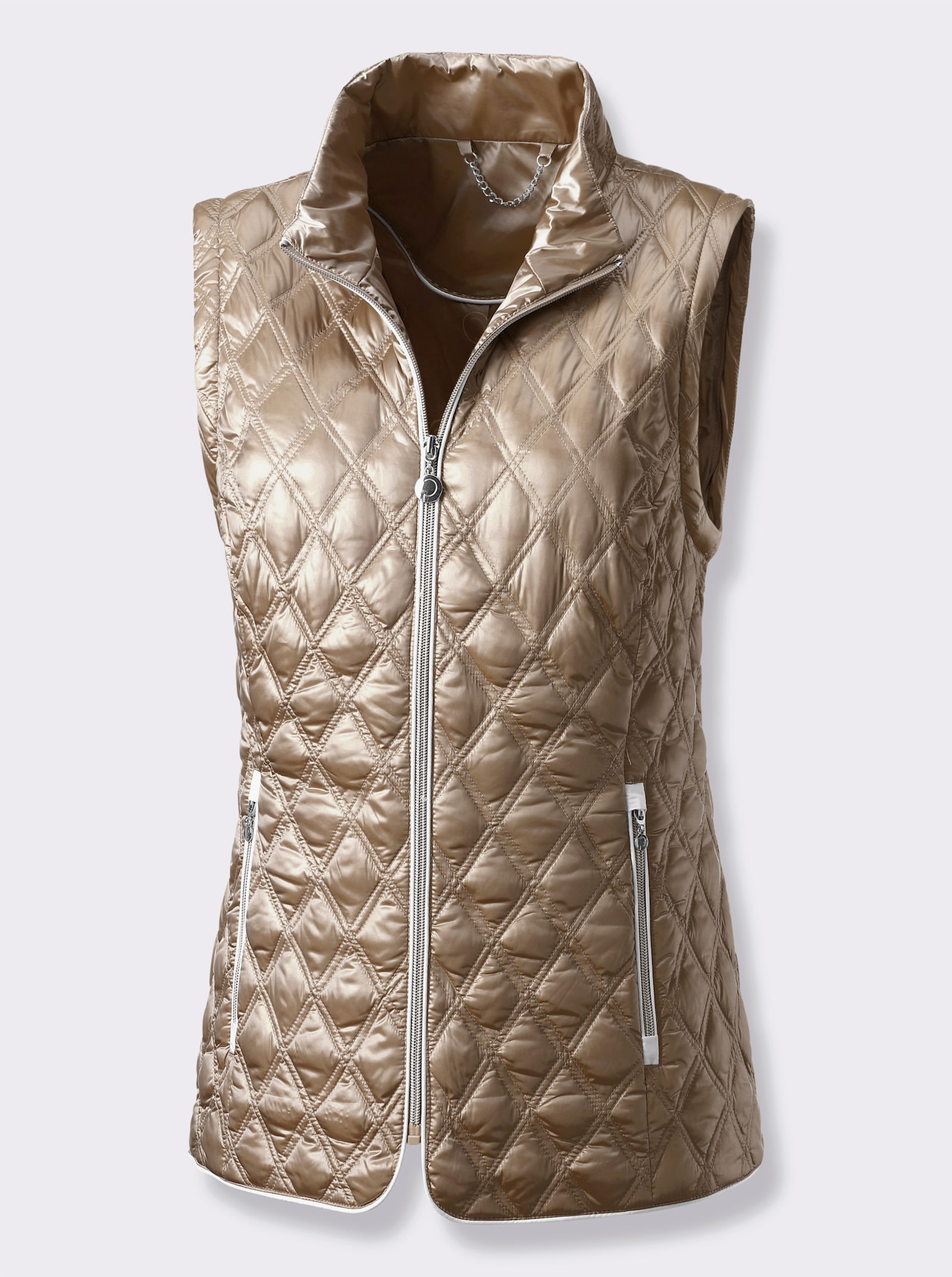 CREATION L PREMIUM Veste légère en duvet, 2 façons de la porter - beige