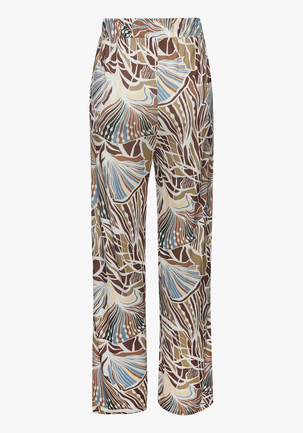 LASCANA Palazzo-broek - crème/kaki/lichtblauw/bruin bedrukt