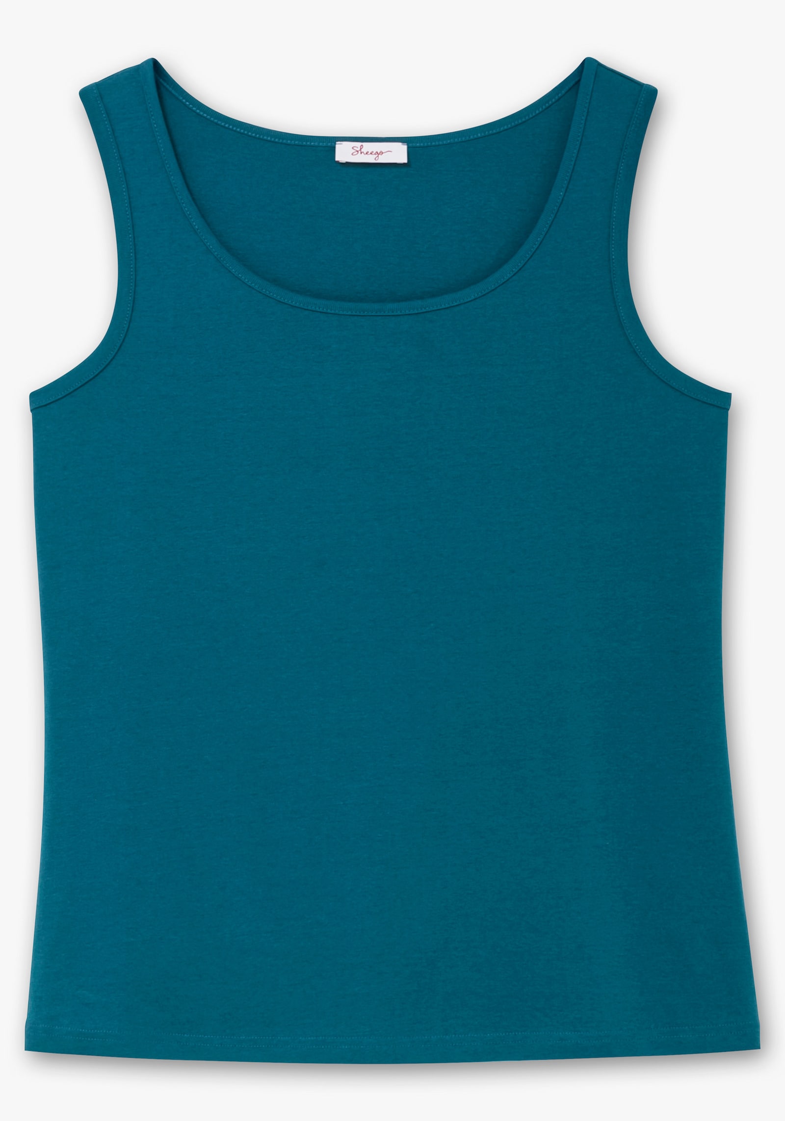 sheego Tanktop in Rippqualität - dunkelpetrol