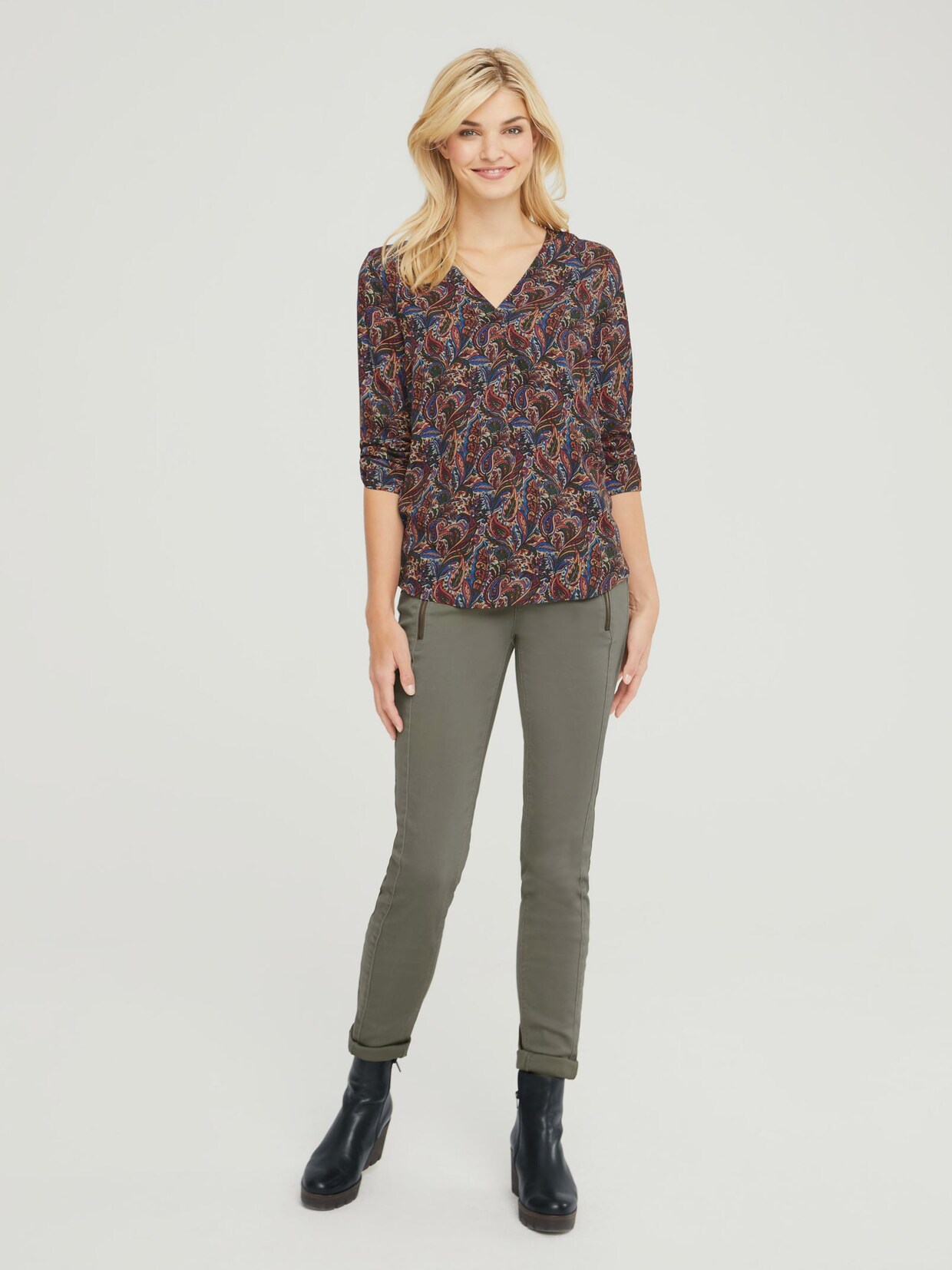 Linea Tesini Druckbluse - bunt