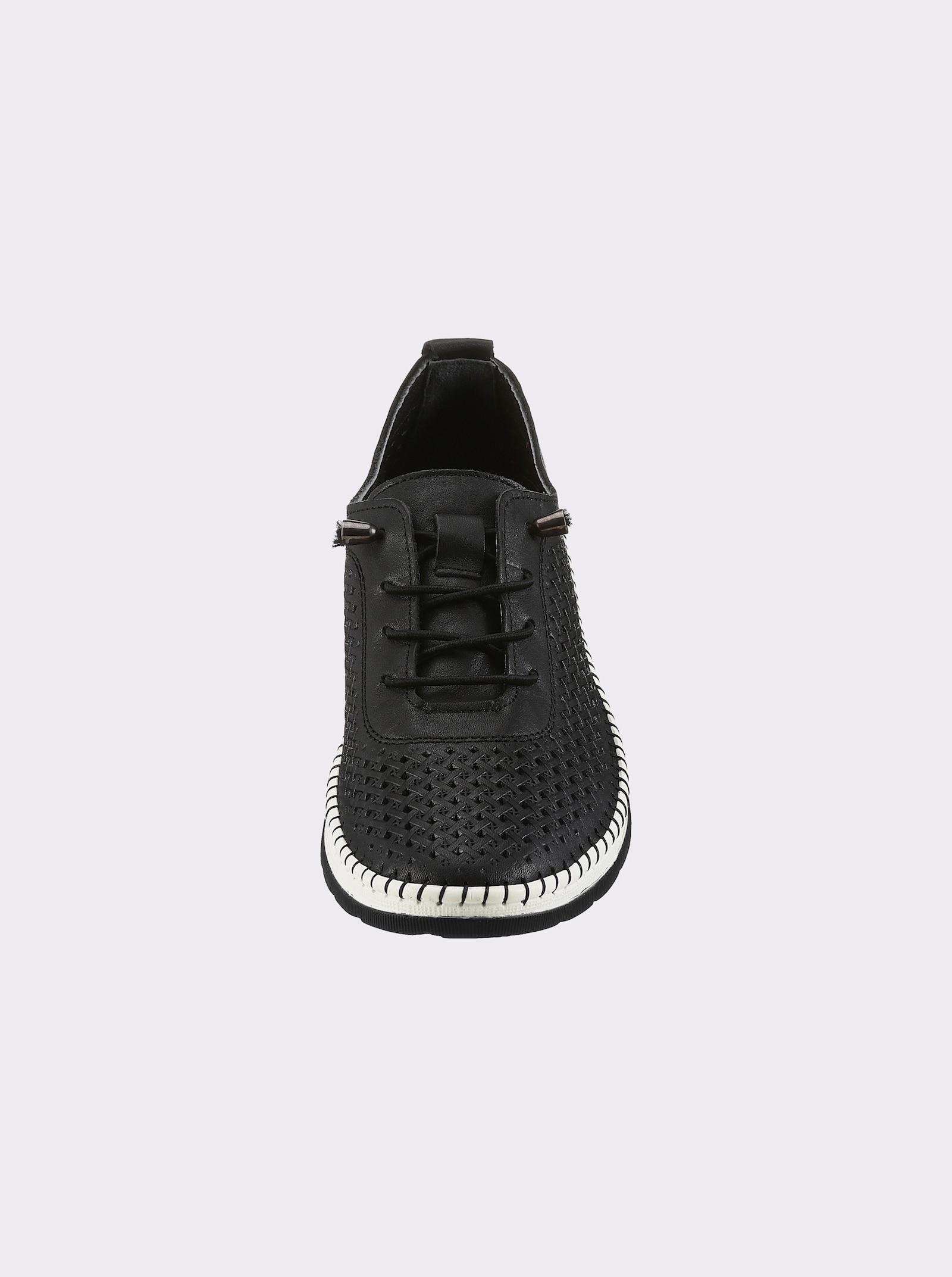 airsoft modern+ Sneaker mit Perforation - schwarz