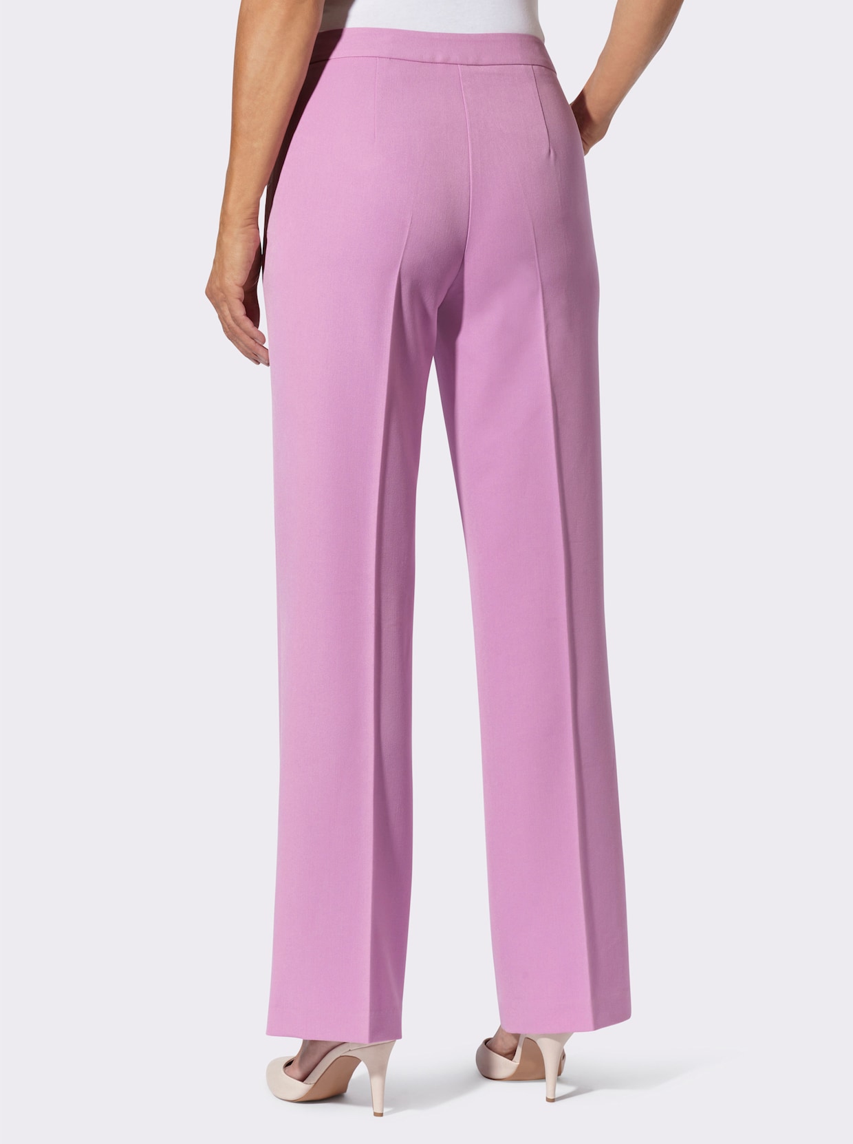 Bügelfaltenhose mit Formbund - orchidee