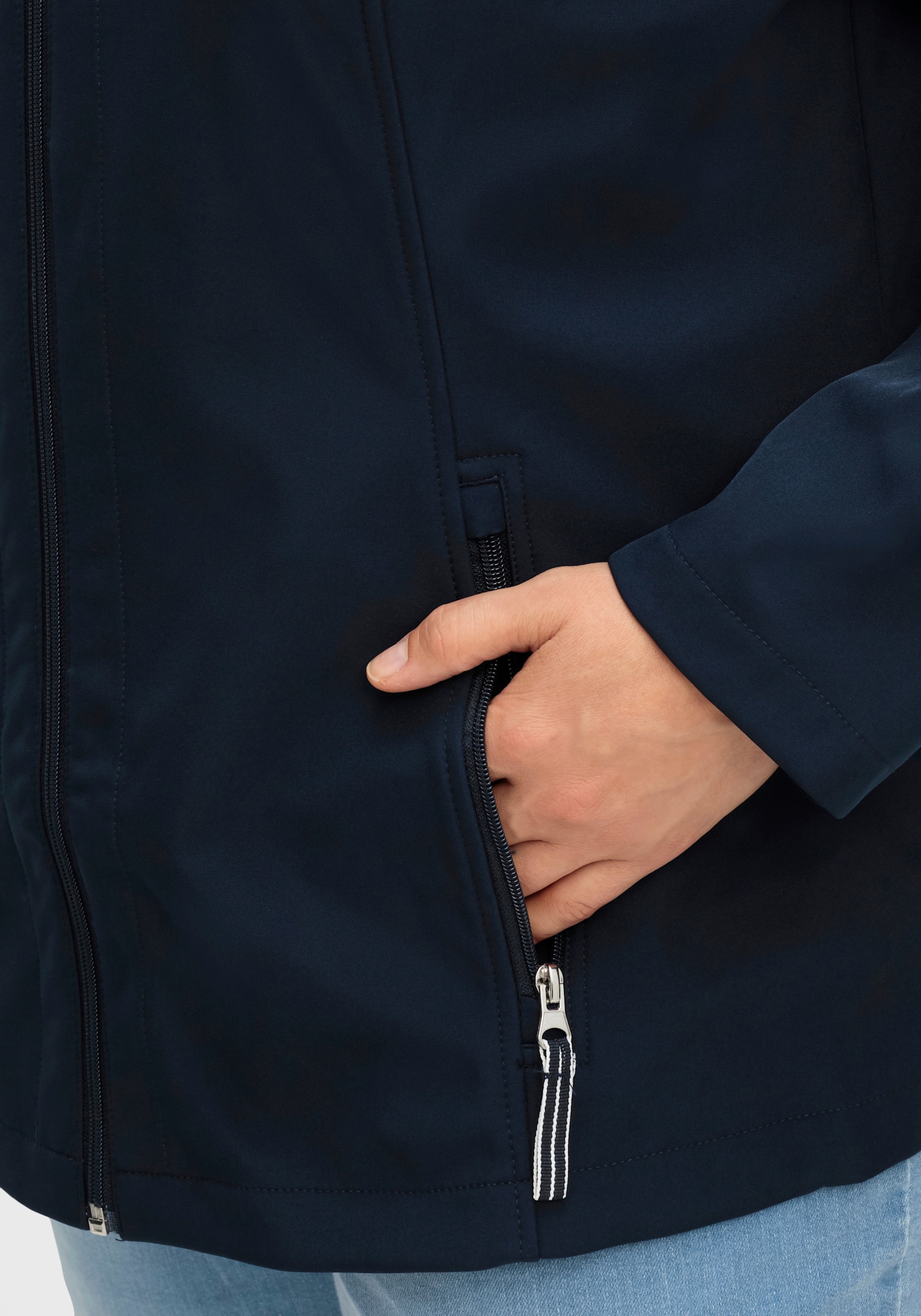 Softshelljacke winddicht, atmungsaktiv - marine