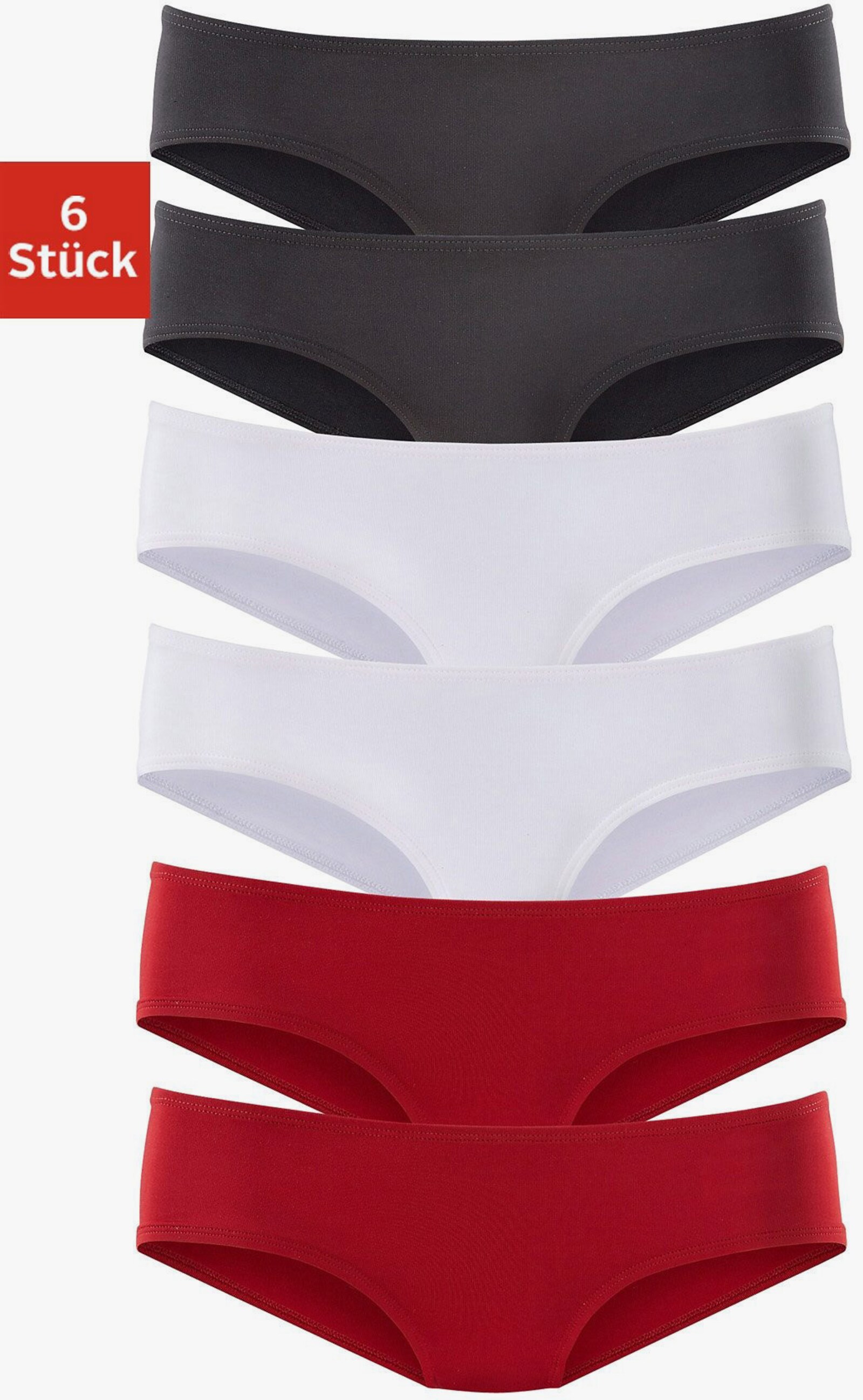 vivance active Hipster - rot, schwarz, weiss