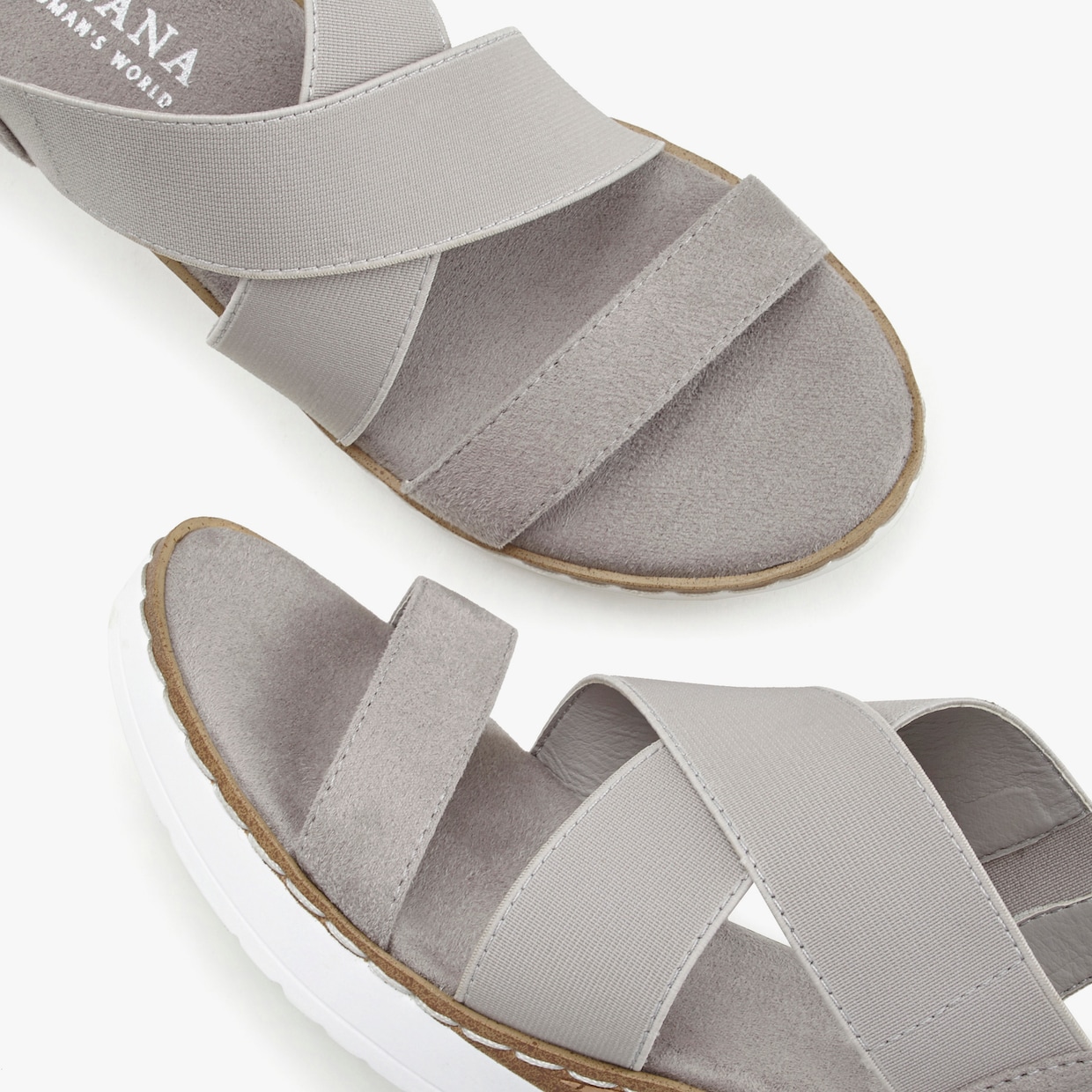 LASCANA sandaaltjes - grijs