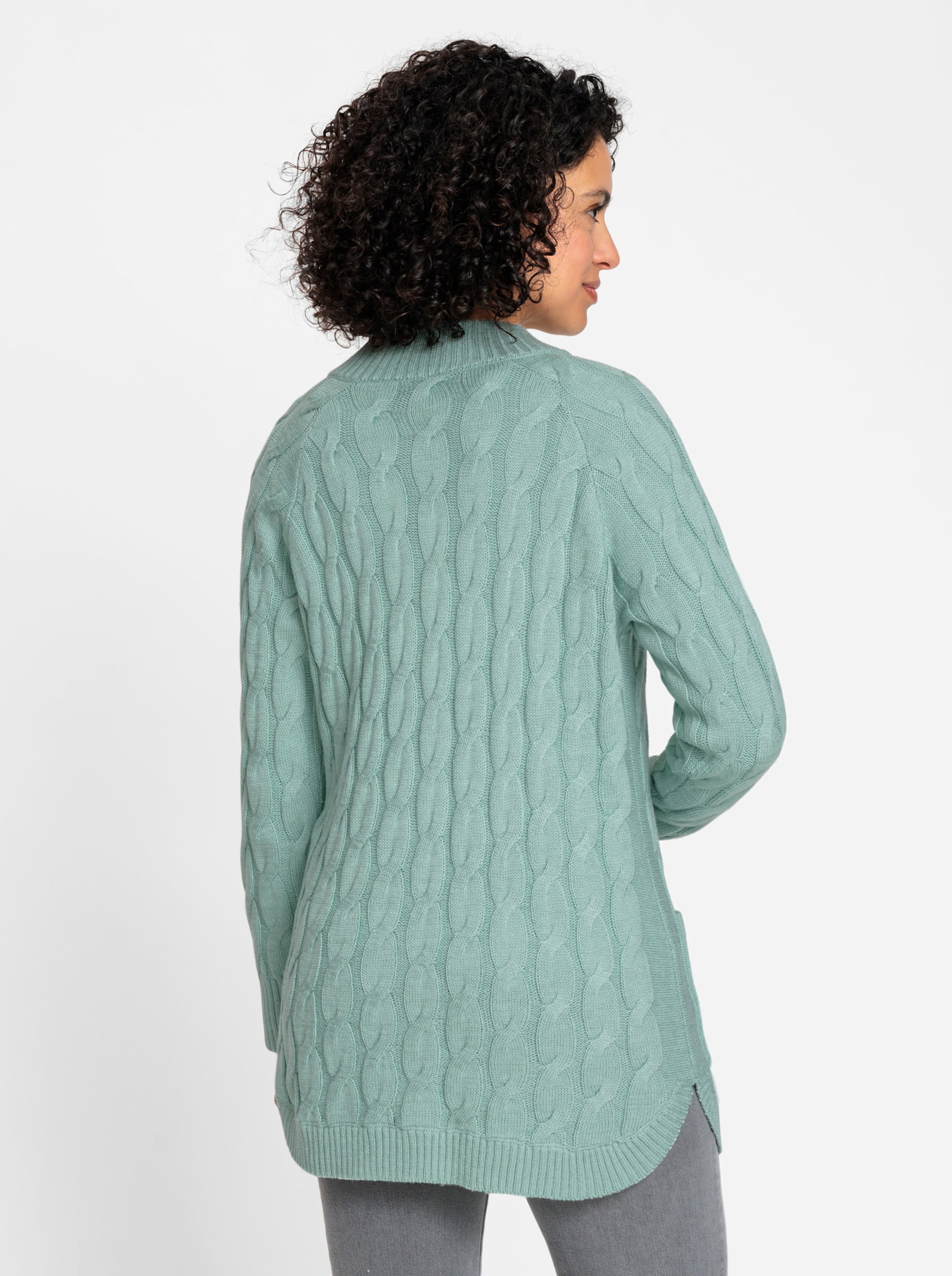 Longstrickjacke