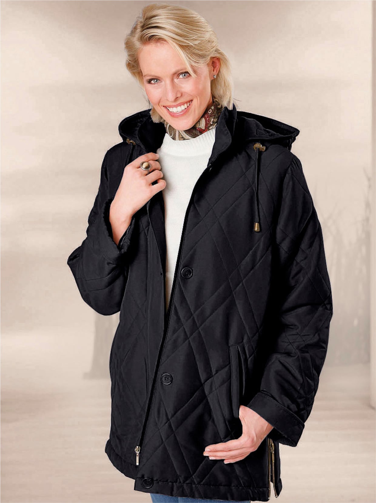 Outdoorjacke - schwarz