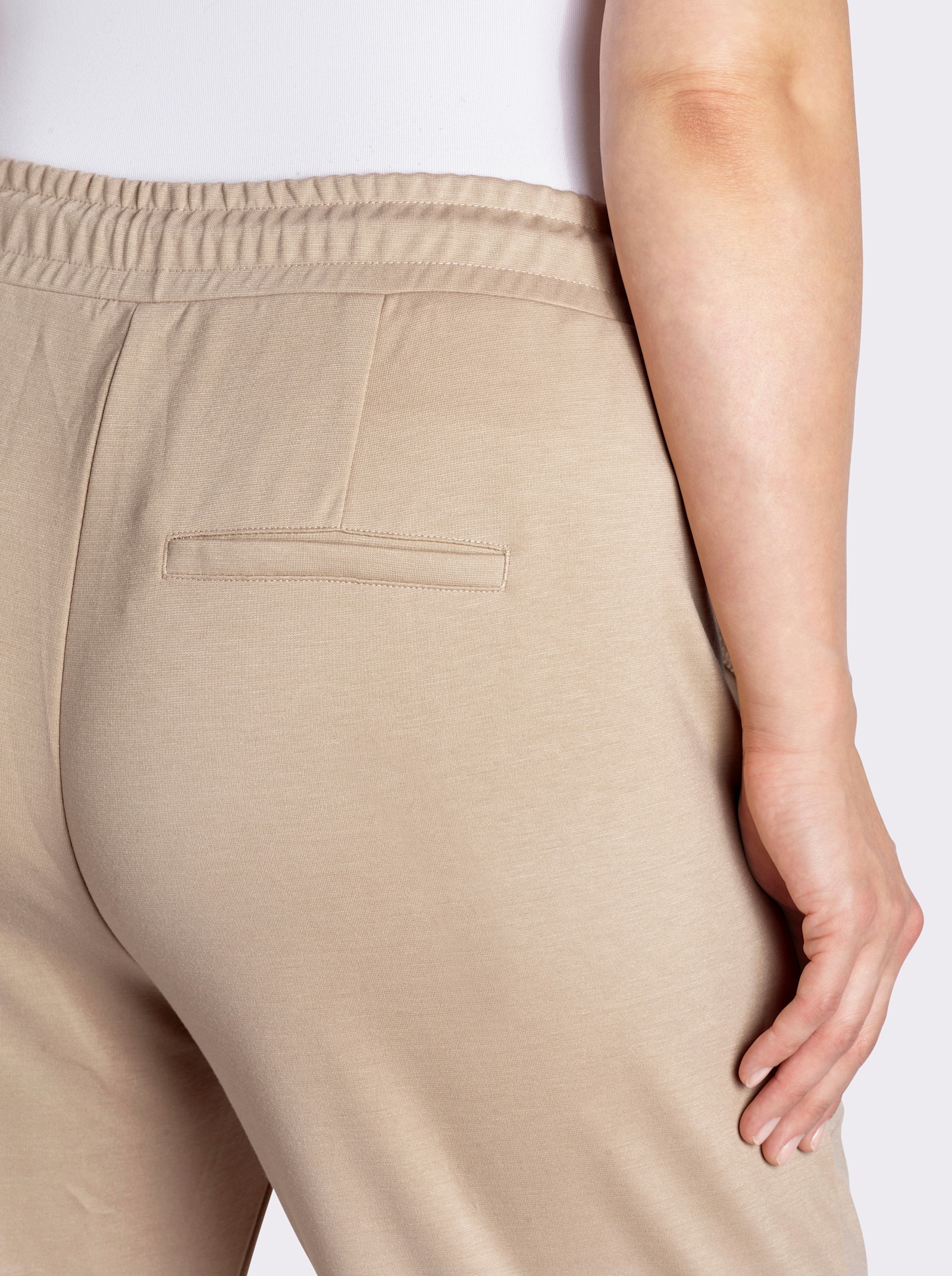 Schlupfhose in Stretch-Qualität - beige