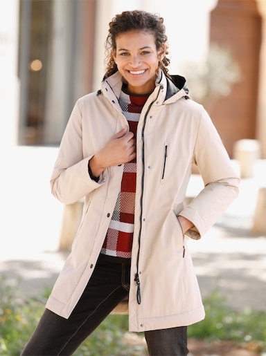 Green Goose Longjacke - beige-schwarz