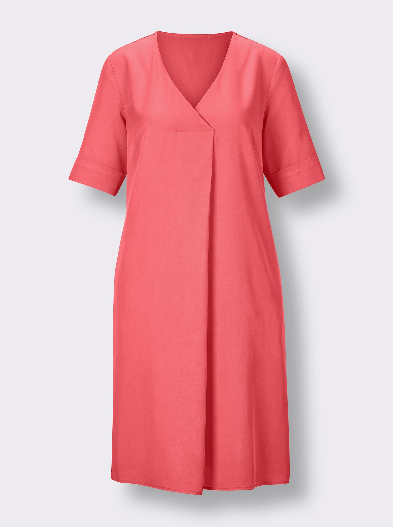 CREATION L PREMIUM A-Linien-Kleid aus reinem Lyocell - grapefruit