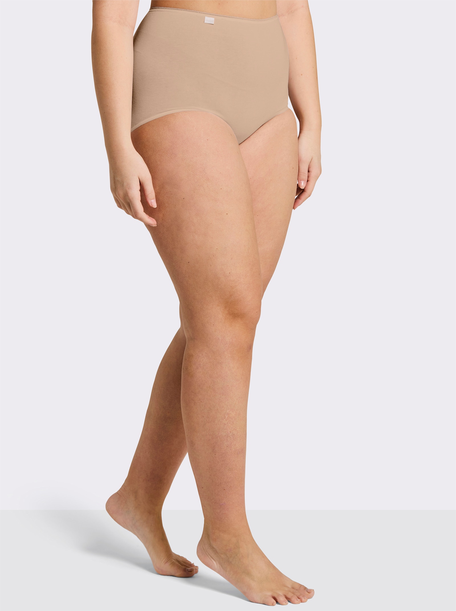 Sloggi Taillenslip mit Ziergummi am Bund - beige