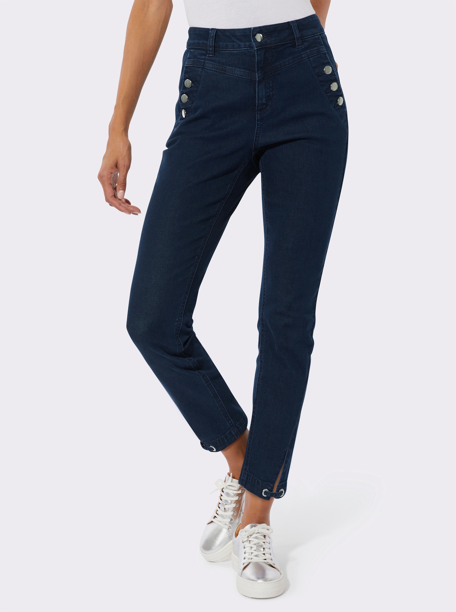 7/8-broek met katoen - dark-blue