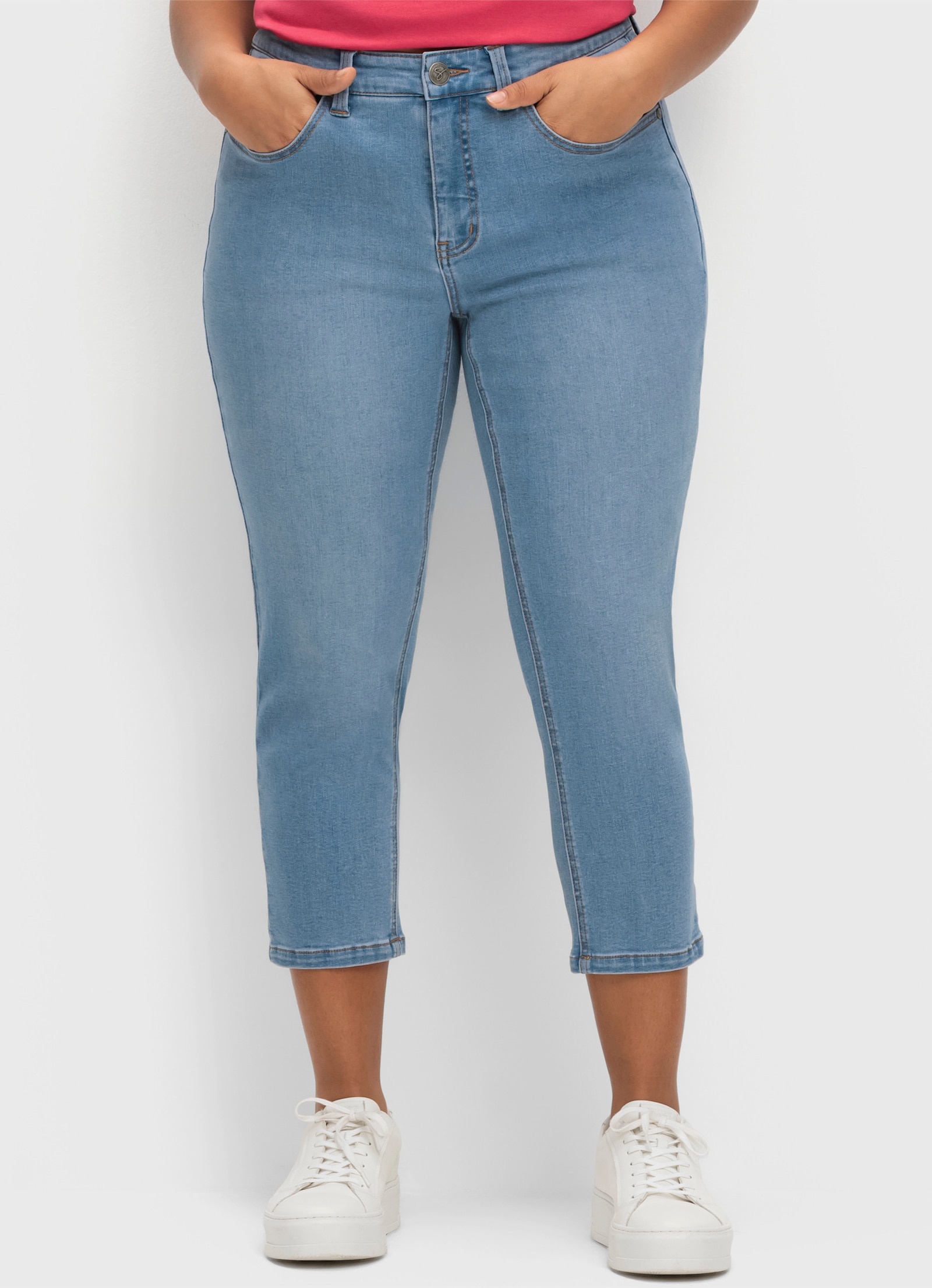 sheego 7/8-Jeans in skinny Form - blue denim