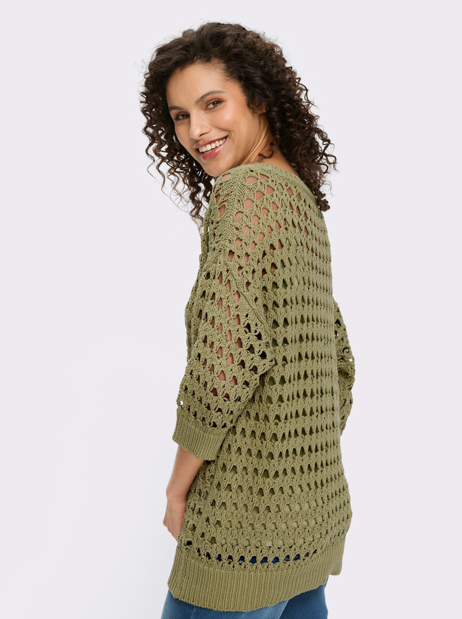 heine 2-in-1-Pullover inklusive Top - schilf