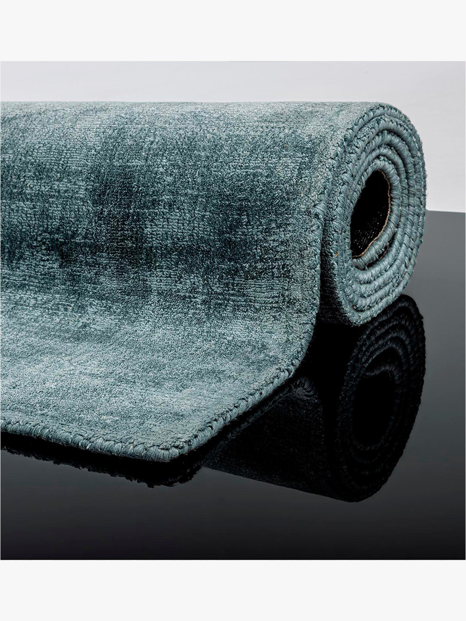 Theko Teppich - türkis