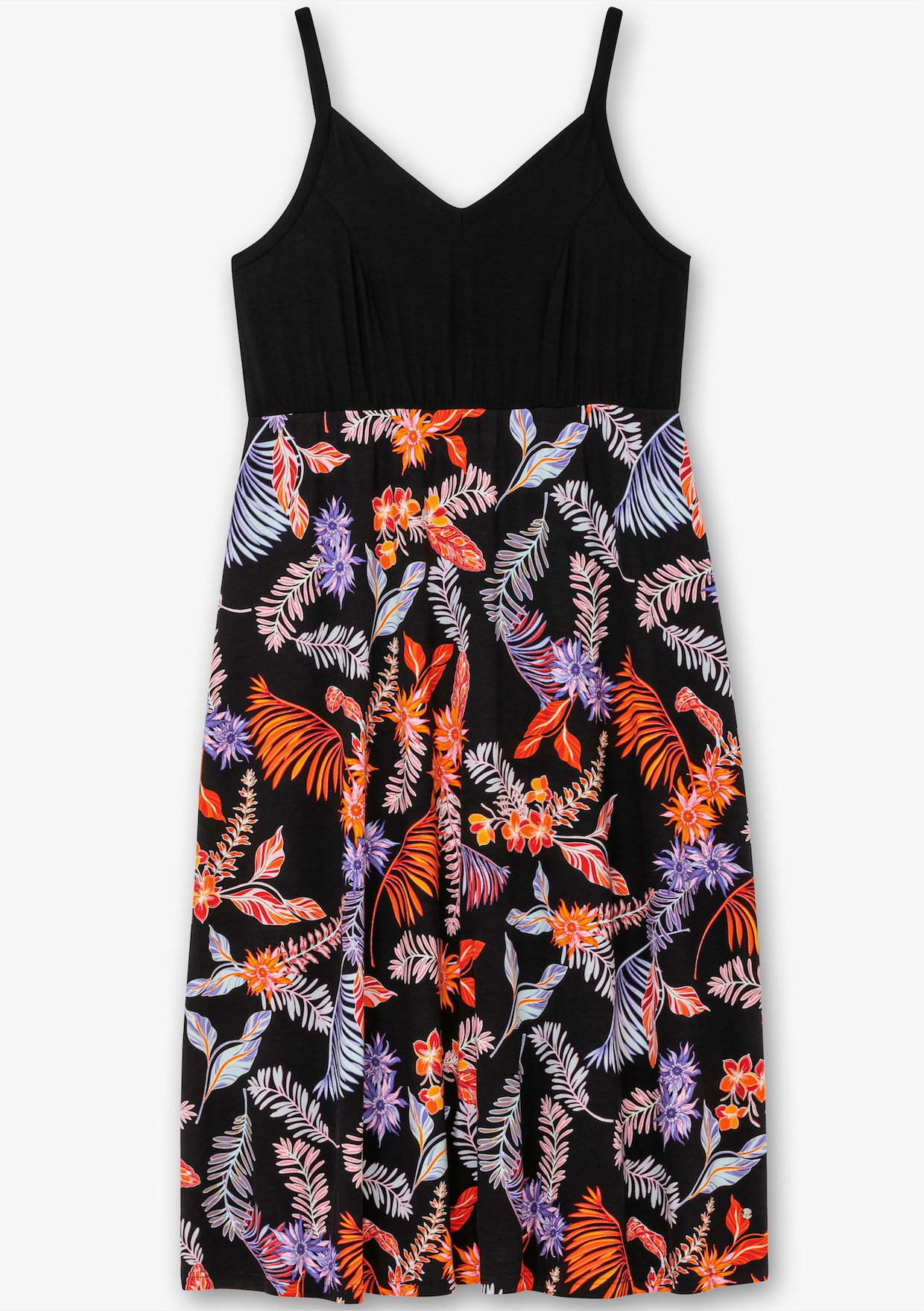 sheego Sommerkleid - schwarz bedruckt