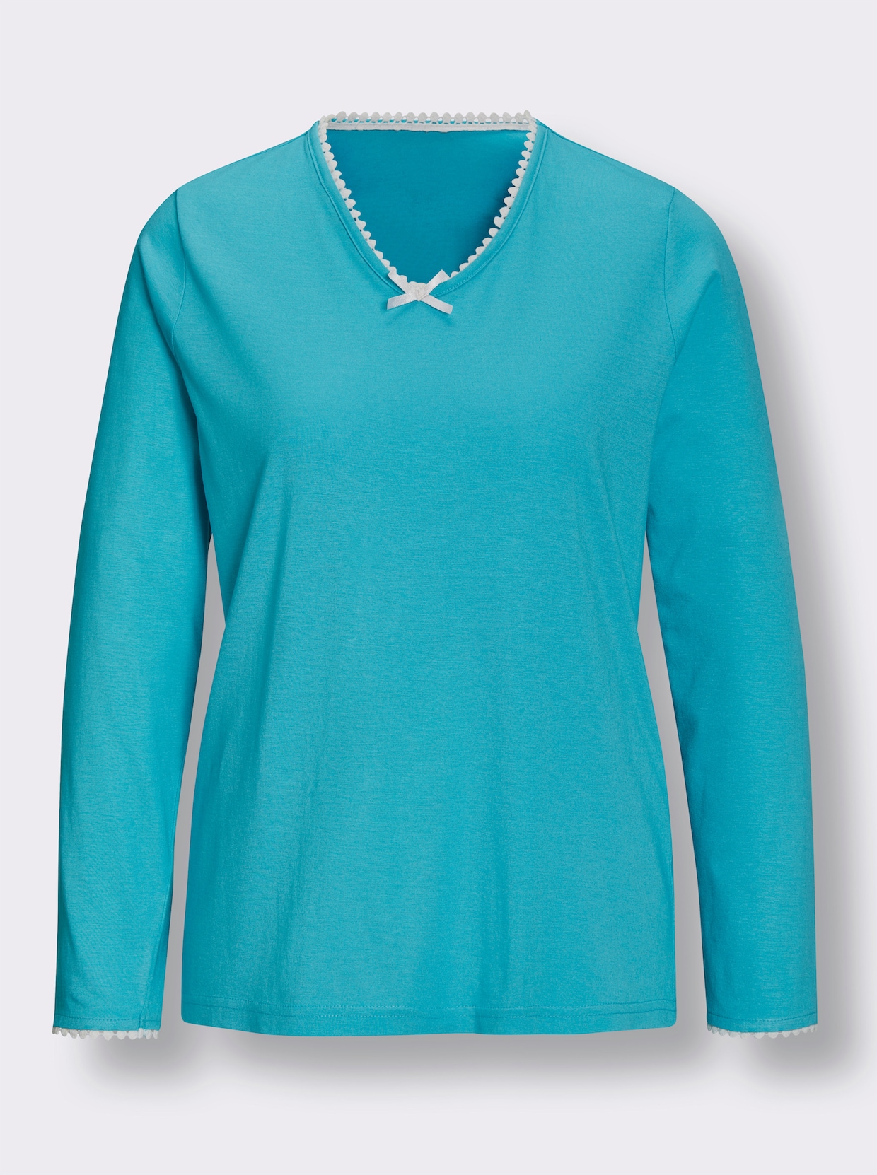 wäschepur Pyjama-Shirt - turquoise
