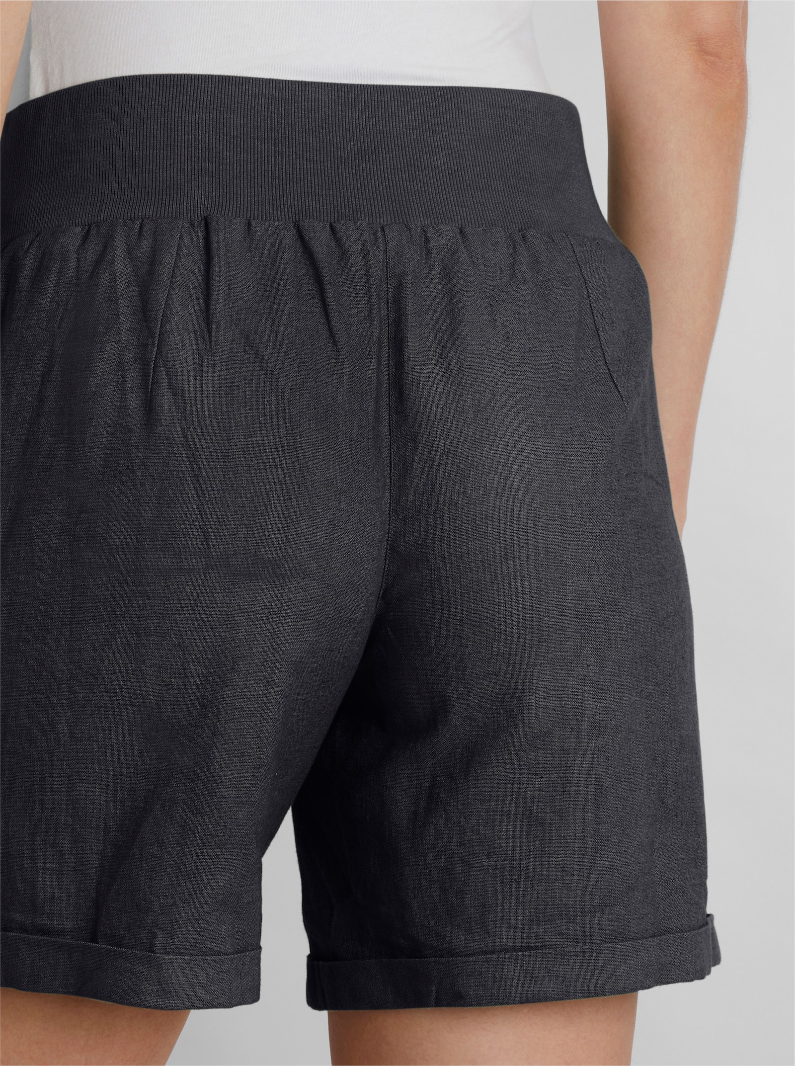 heine Shorts mit Leinen - marine