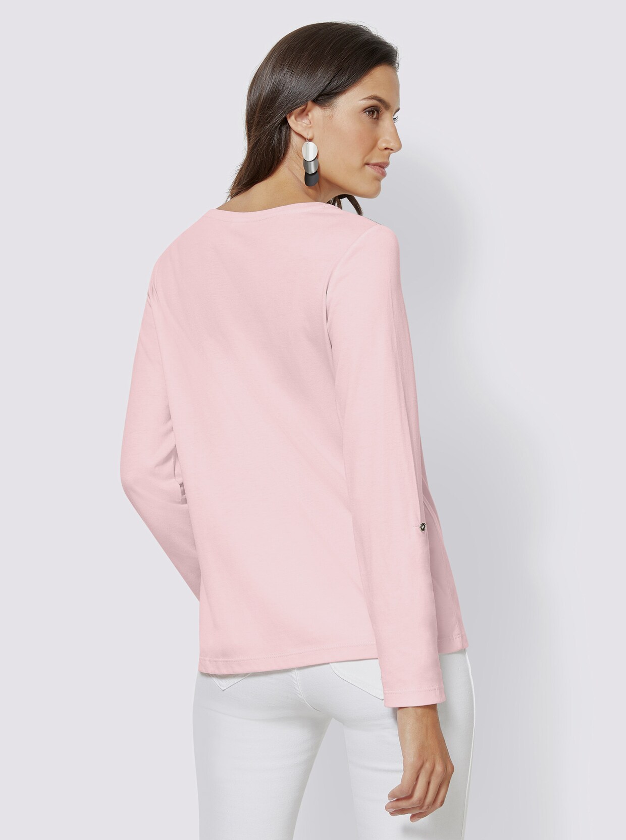 Rundhalsshirt - rosé