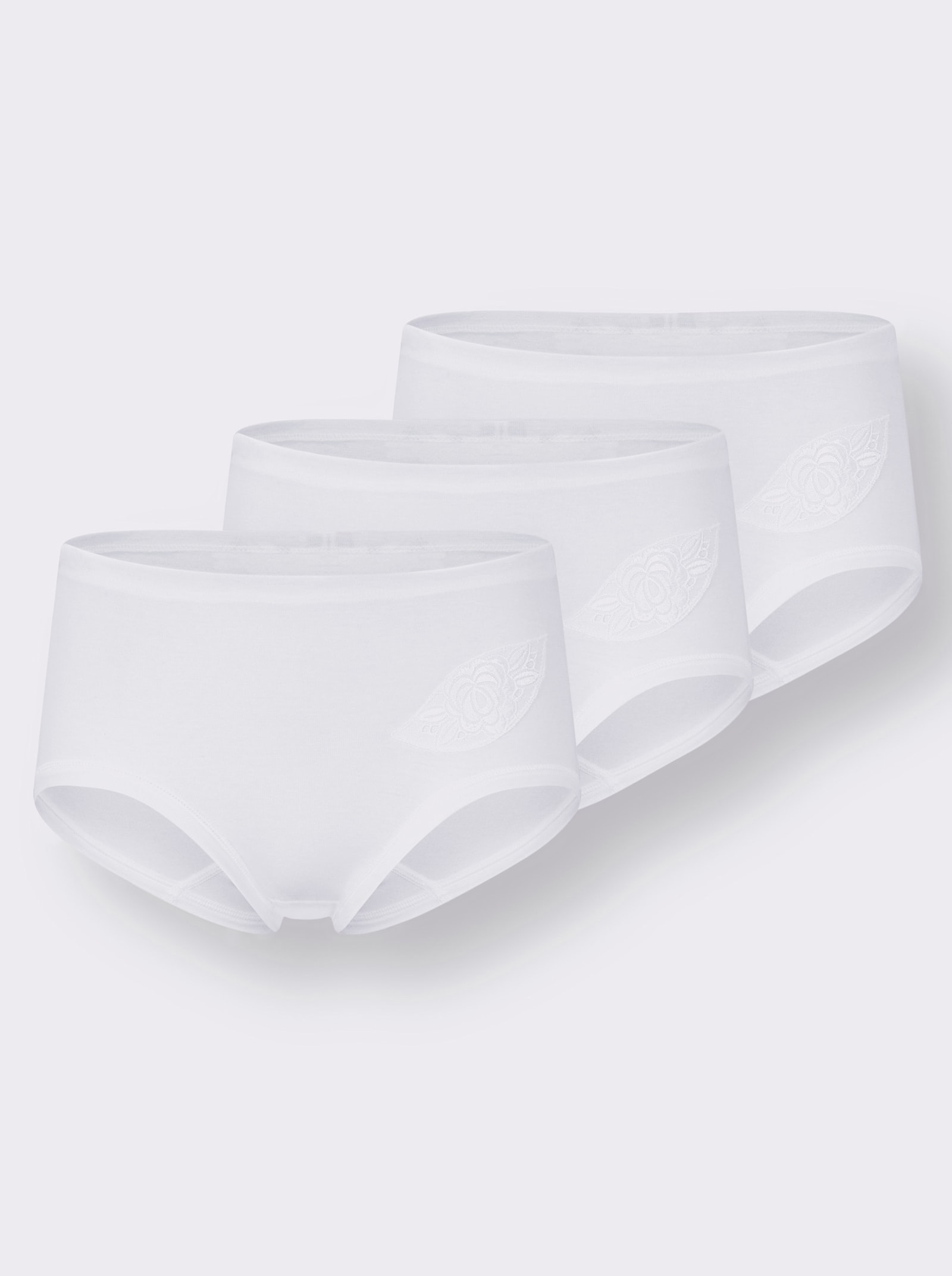 Speidel Nohavičky, zv.pás, boč.batistový motív - biela