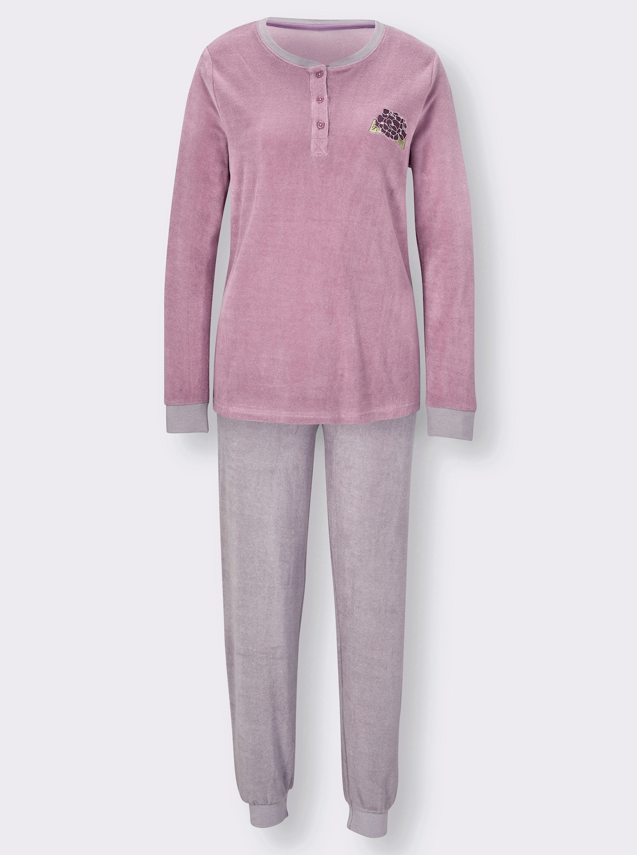wäschepur Pyjama - roze-lichtgrijs