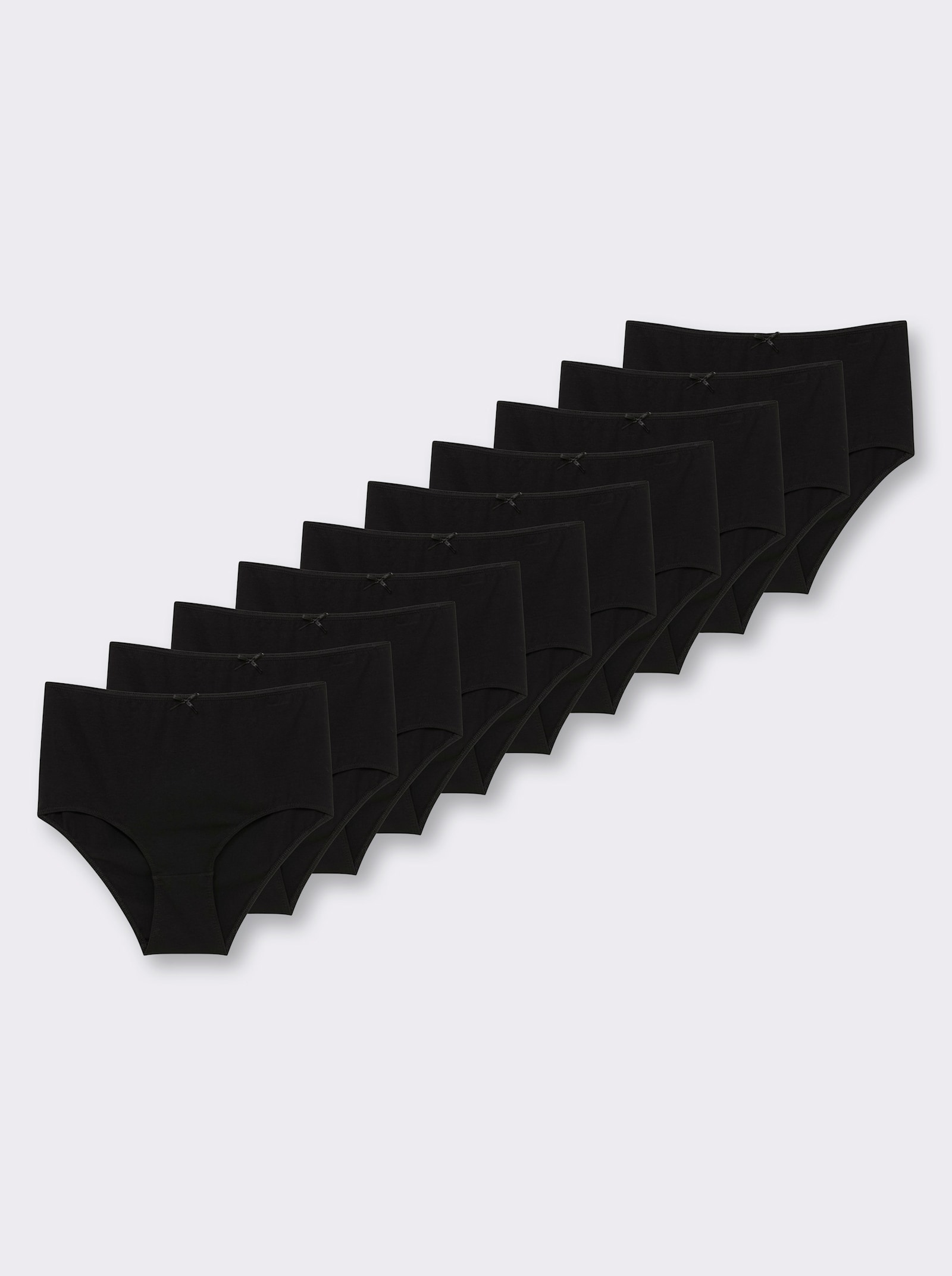 wäschepur Taillenslip in Single-Jersey-Qualität - schwarz