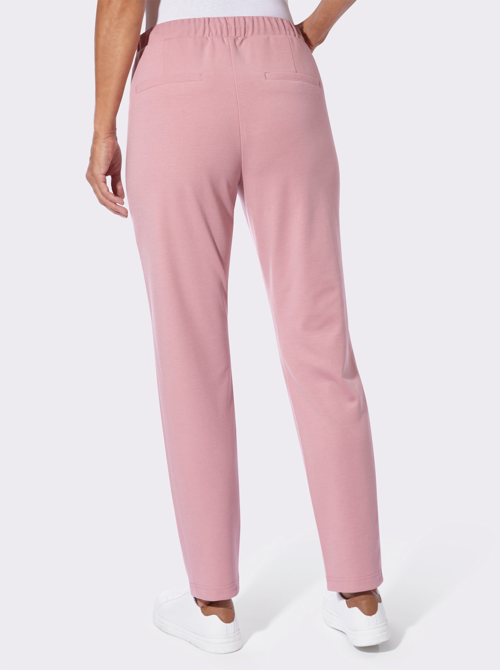 Jerseyhose mit Reissverschluss-Taschen - hortensie