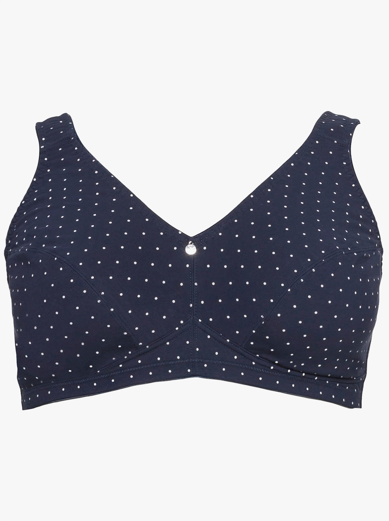 sheego Lot de 2 soutiens-gorge sans armatures - marine