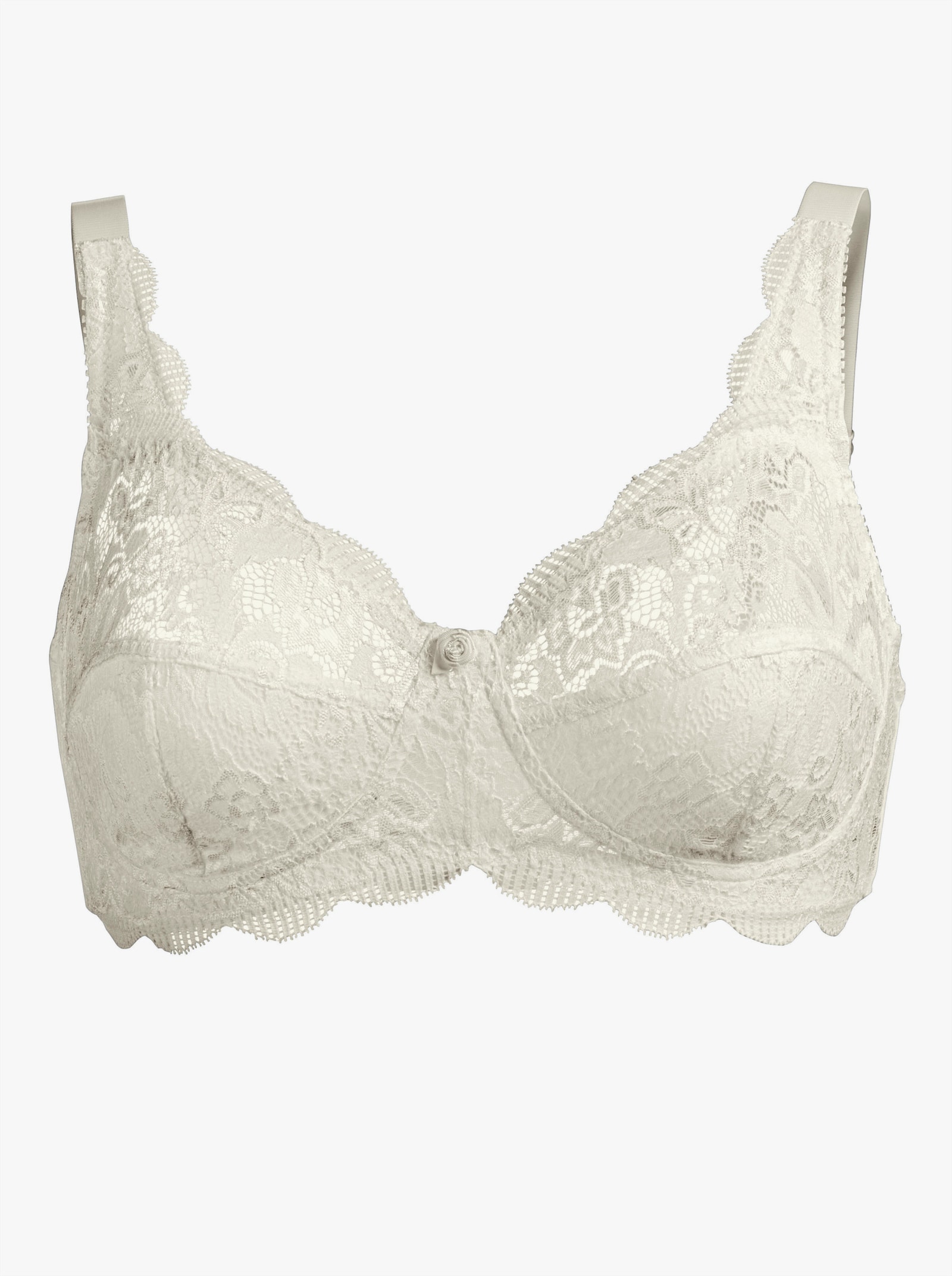 Susa BH ohne Bügel aus elastischer Spitze - champagner + elfenbein